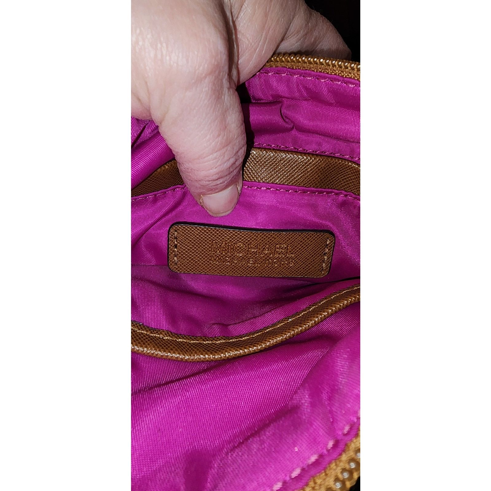 Michael Kors Michael Kors Black nylon and brown leather Crossbody Size ONE SIZE - 6 Thumbnail
