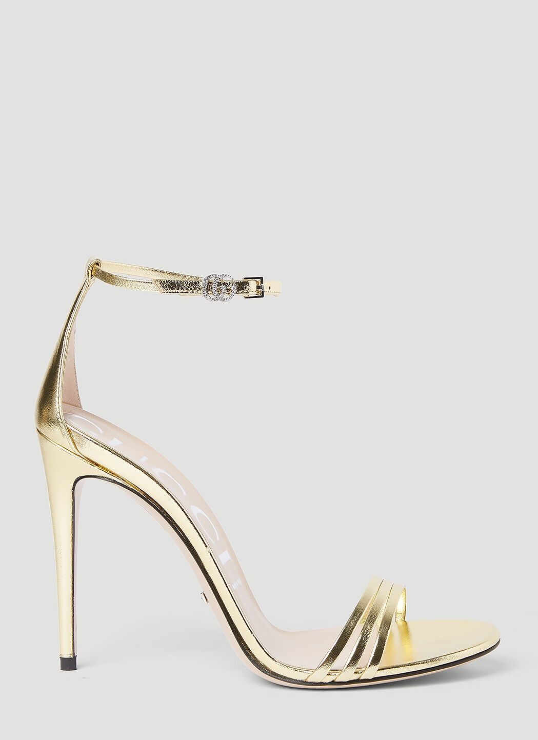 o1s1wg110125 Heeled Sandals With Double G in Gold