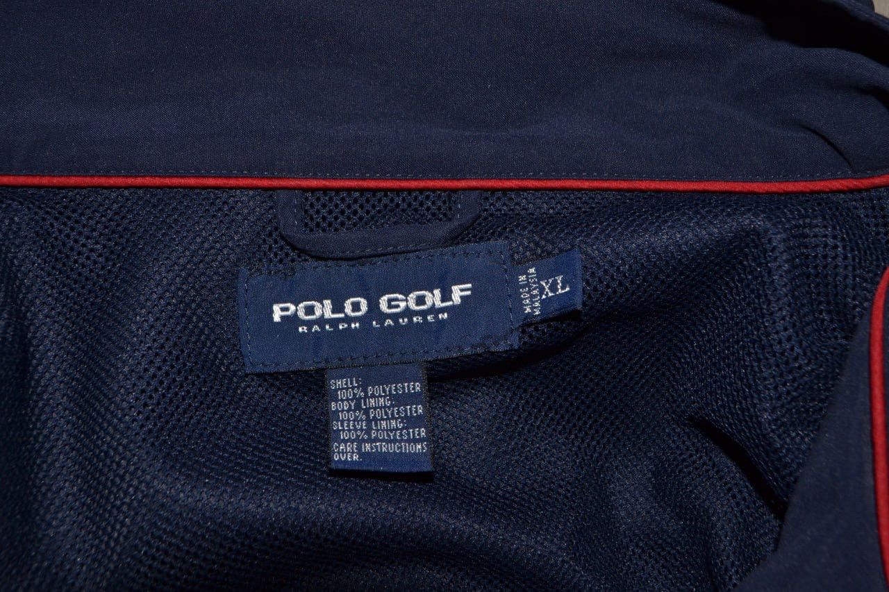 Polo Ralph Lauren × Vintage Vintage Ralph Lauren Polo Golf Jacket Mens Windbreaker Blue Size US XL / EU 56 / 4 - 10 Thumbnail
