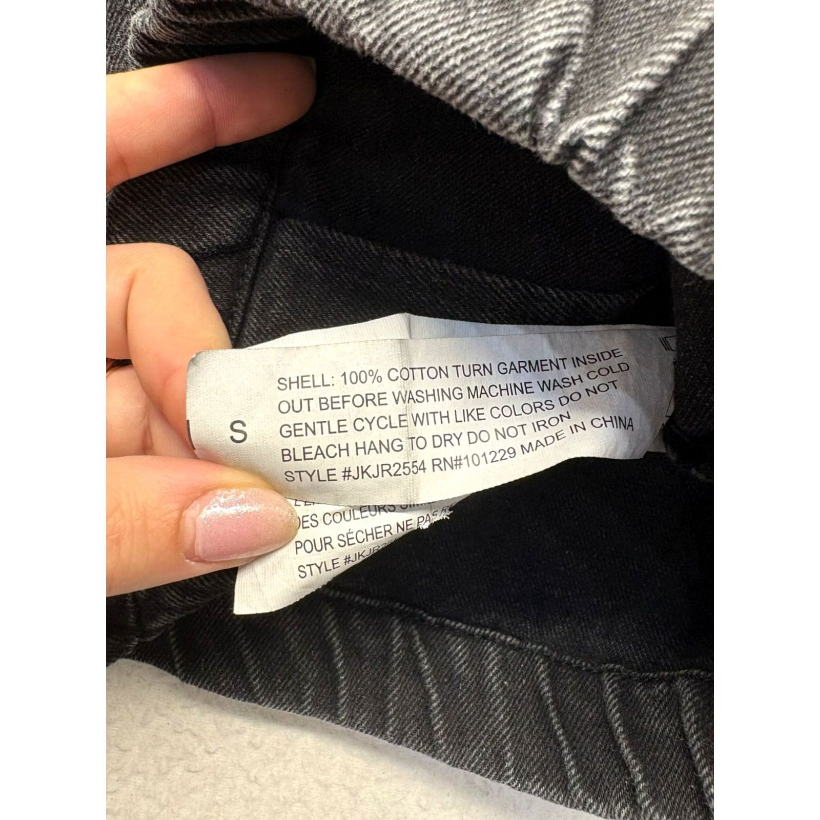Denime Stoosh Cropped Black Denim Jacket Womens S Hoodie Jacket? Size 28" / US 6 / IT 42 - 5 Thumbnail