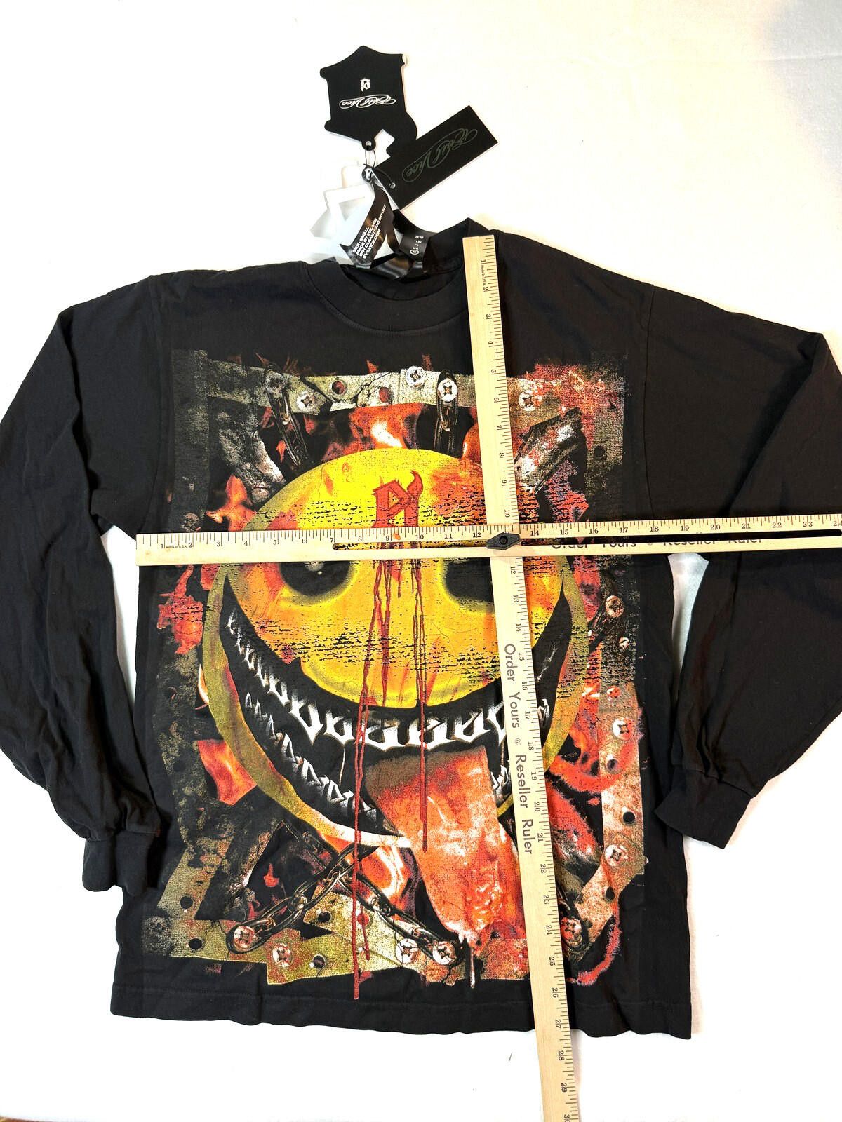 Other Evil Vice Shirt Mens S Lg Sleeve Smiley Horror Streetwear NW Size US S / EU 44-46 / 1 - 7 Thumbnail
