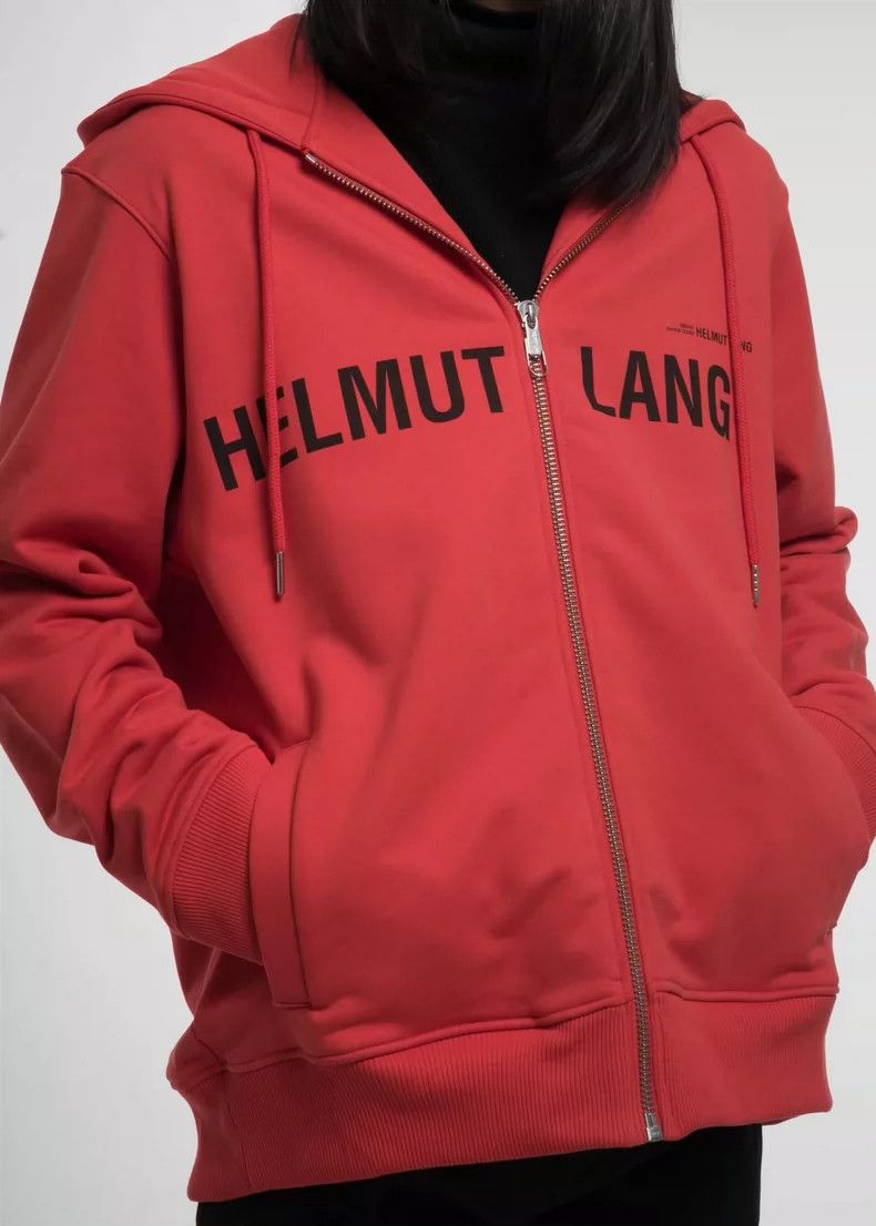Helmut Lang HELMUT LANG Red slogan hoodie Size M / US 6-8 / IT 42-44 - 8 Thumbnail
