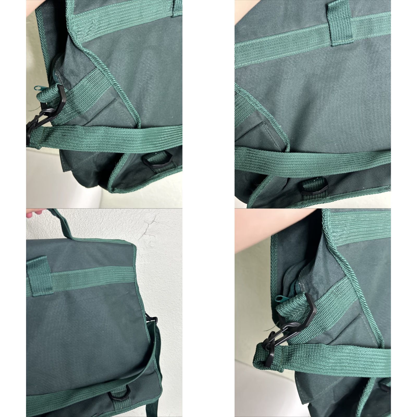 Vintage VINTAGE Perrier Sparkling Water Crossbody Messenger Bag Green 17x12x6 Large Men Size ONE SIZE - 11 Thumbnail