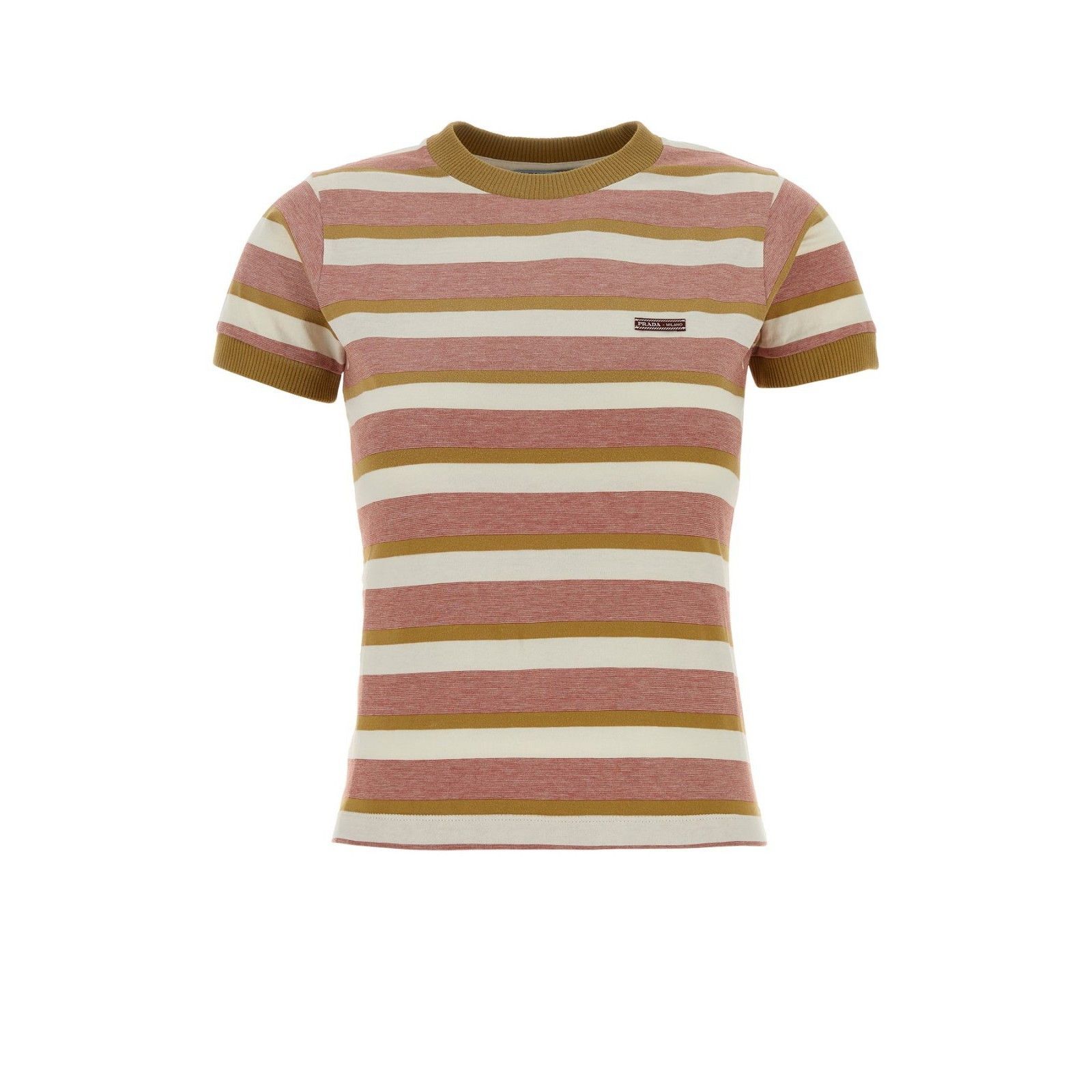 PRADA Embroidered Cotton T-shirt New & Authentic (Women's si