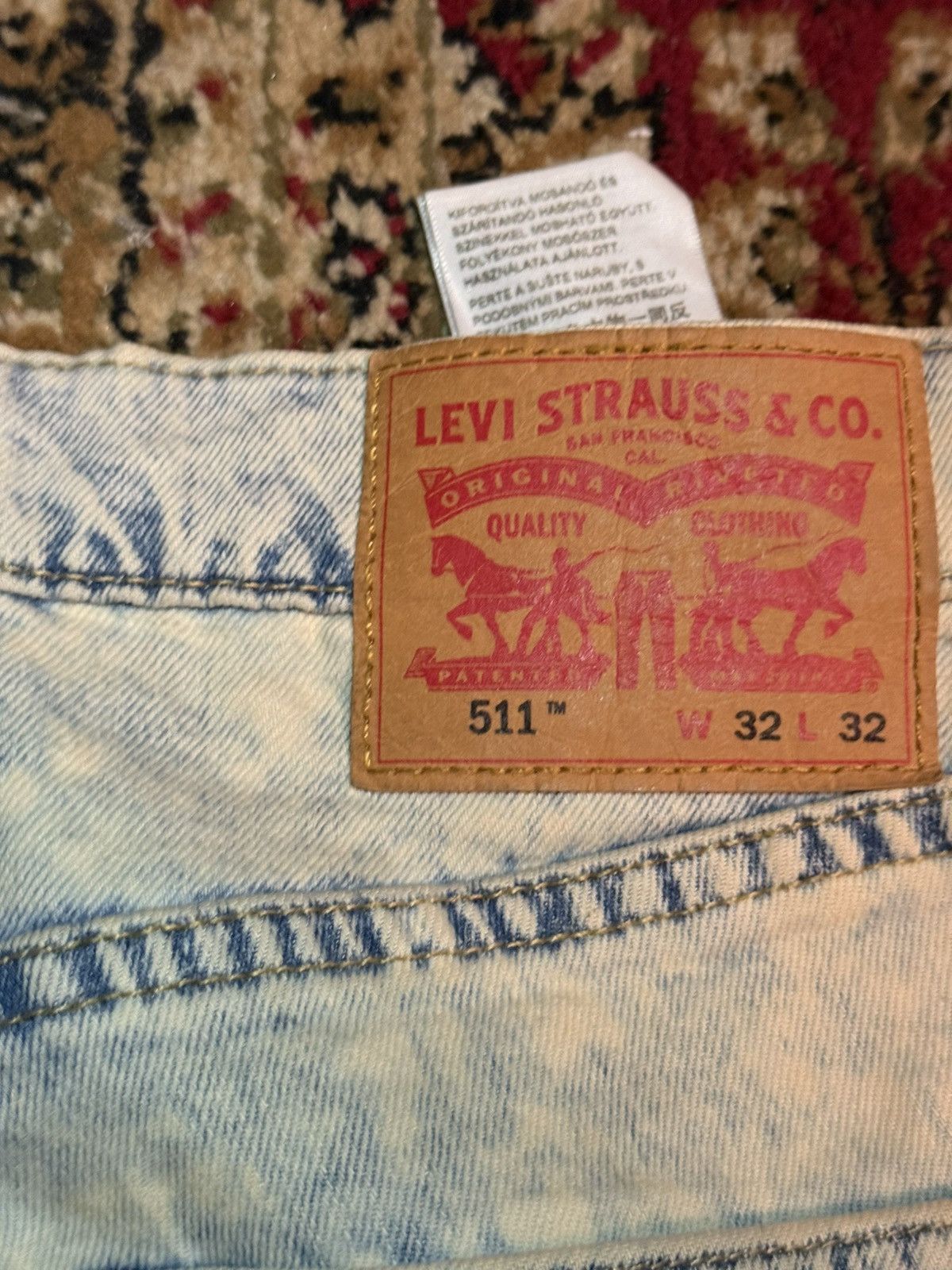 Levi's Vintage Clothing Bleached 511 Levi’s denim jeans Size US 32 / EU 48 - 5 Thumbnail
