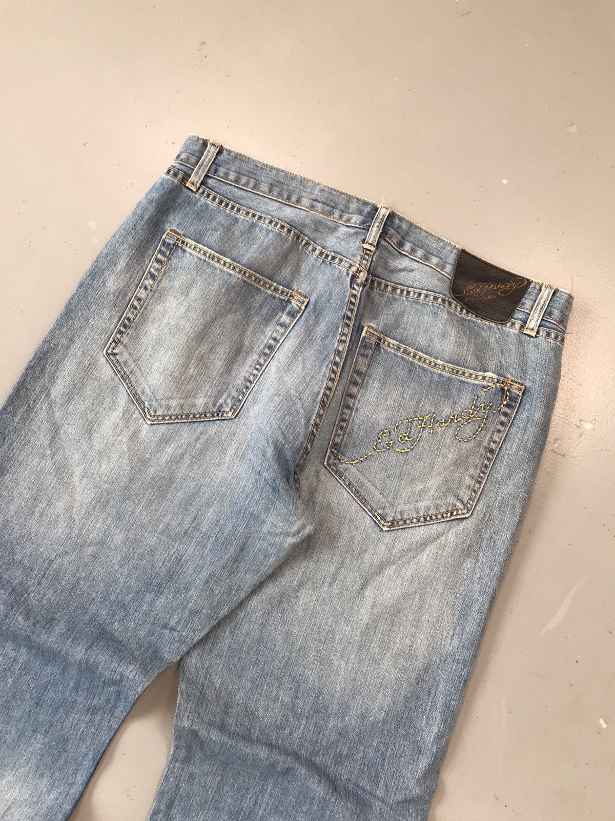 Christian Audigier × Ed Hardy × Vintage Vintage Edhardy by Christian Audigier SpellOut denim Size US 40 / EU 56 - 7 Thumbnail