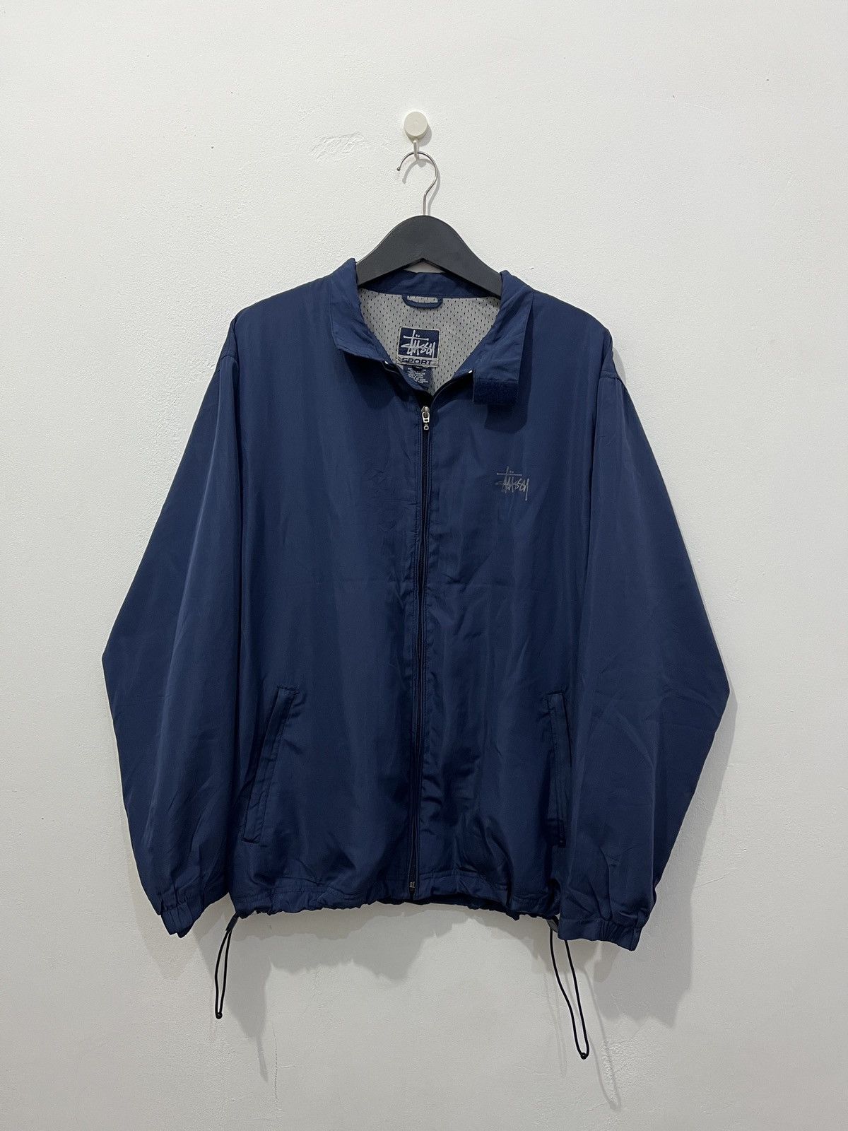 Stussy Vintage 90s Stussy Sport Reflective track jacket