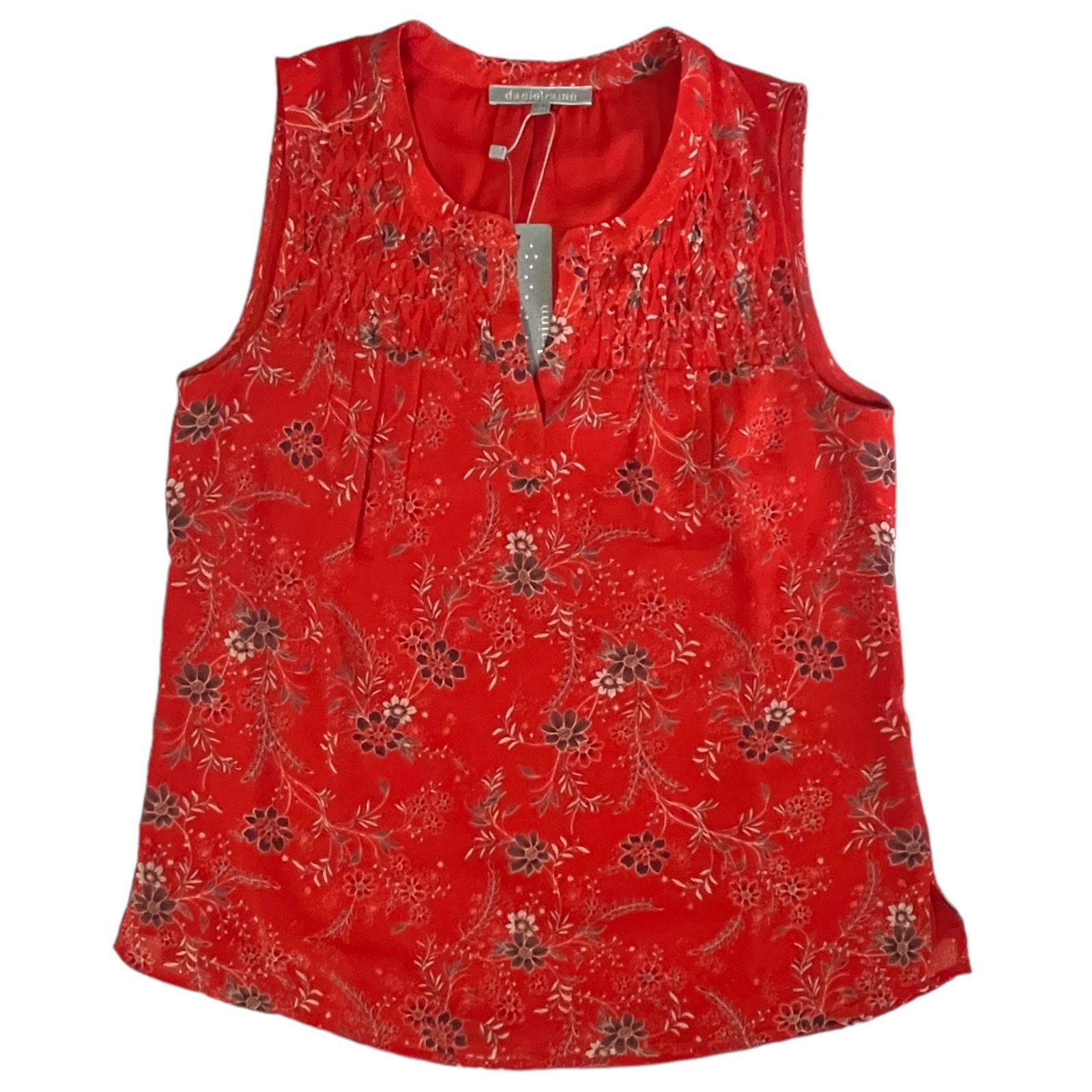 Other Carin Smocked Bib Blouse - Stitch Fix Split Neck Sleeveless Size S / US 4 / IT 40 - 10 Thumbnail