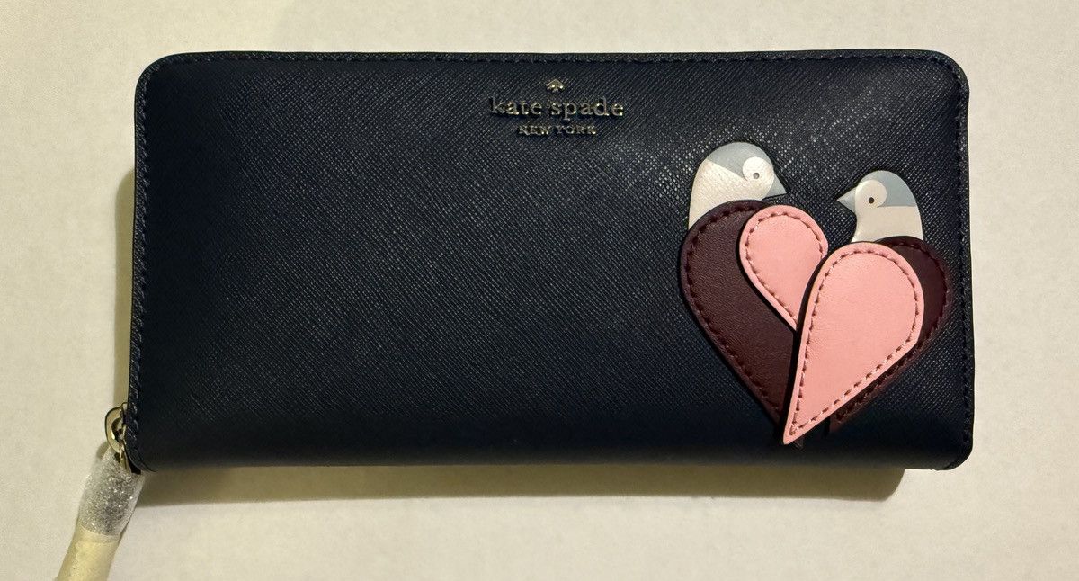 Kate Spade Kate Spade Limit Edition Navy Continental Love Birds Wallet Size ONE SIZE - 7 Thumbnail