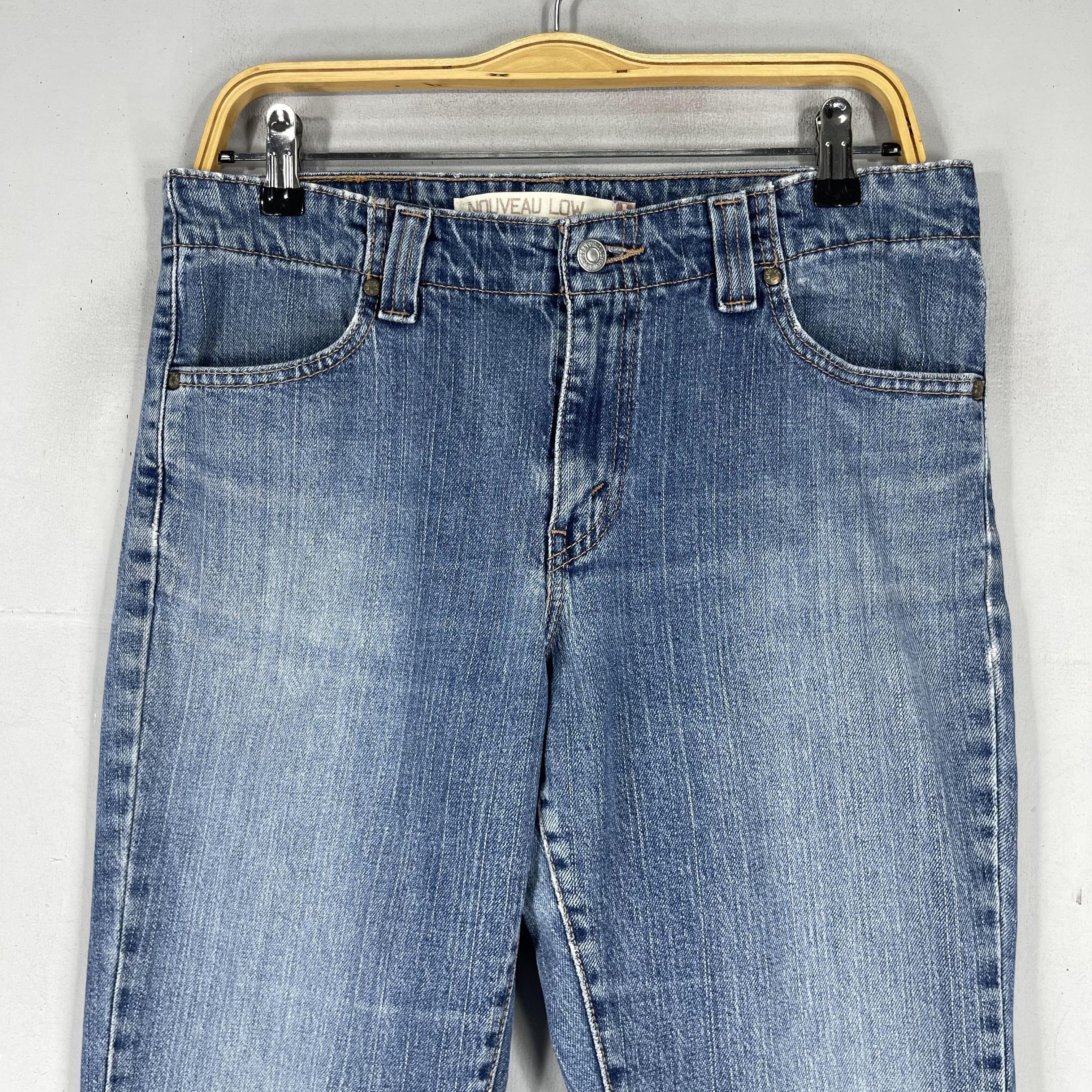 Levi's × Vintage Size 33 Vintage Levis 525 Distressed Low Bootcut Women Jeans Size 33" - 2 Thumbnail