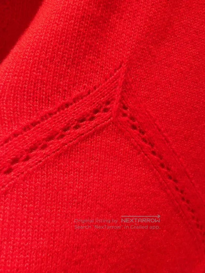 Loro Piana Loro Piana Limited Edition Rabbit Red Cashmere Sweater Size XS / US 0-2 / IT 36-38 - 6 Thumbnail