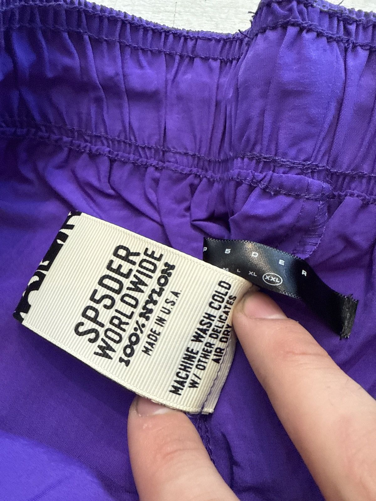 Sp5der Sp5der worldwide soccer shorts purple Size US 38 / EU 54 - 3 Thumbnail
