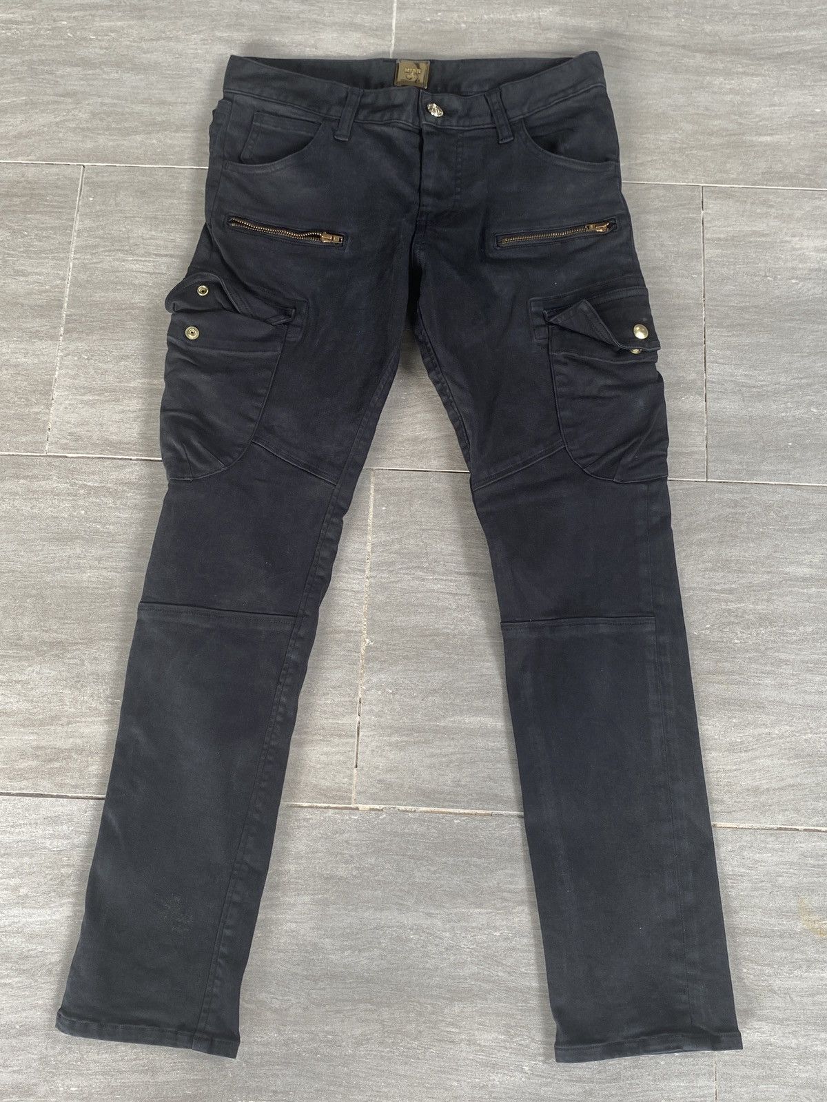 image of Vintage Muse Deuxieme Classic Cargo Pants in Black, Women's (Size 29)