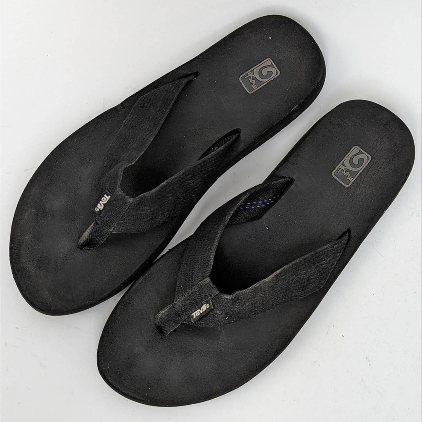 Teva Teva Black Mush II Flip Flop Sandals - 11 Size US 11 / EU 44 - 1 Thumbnail