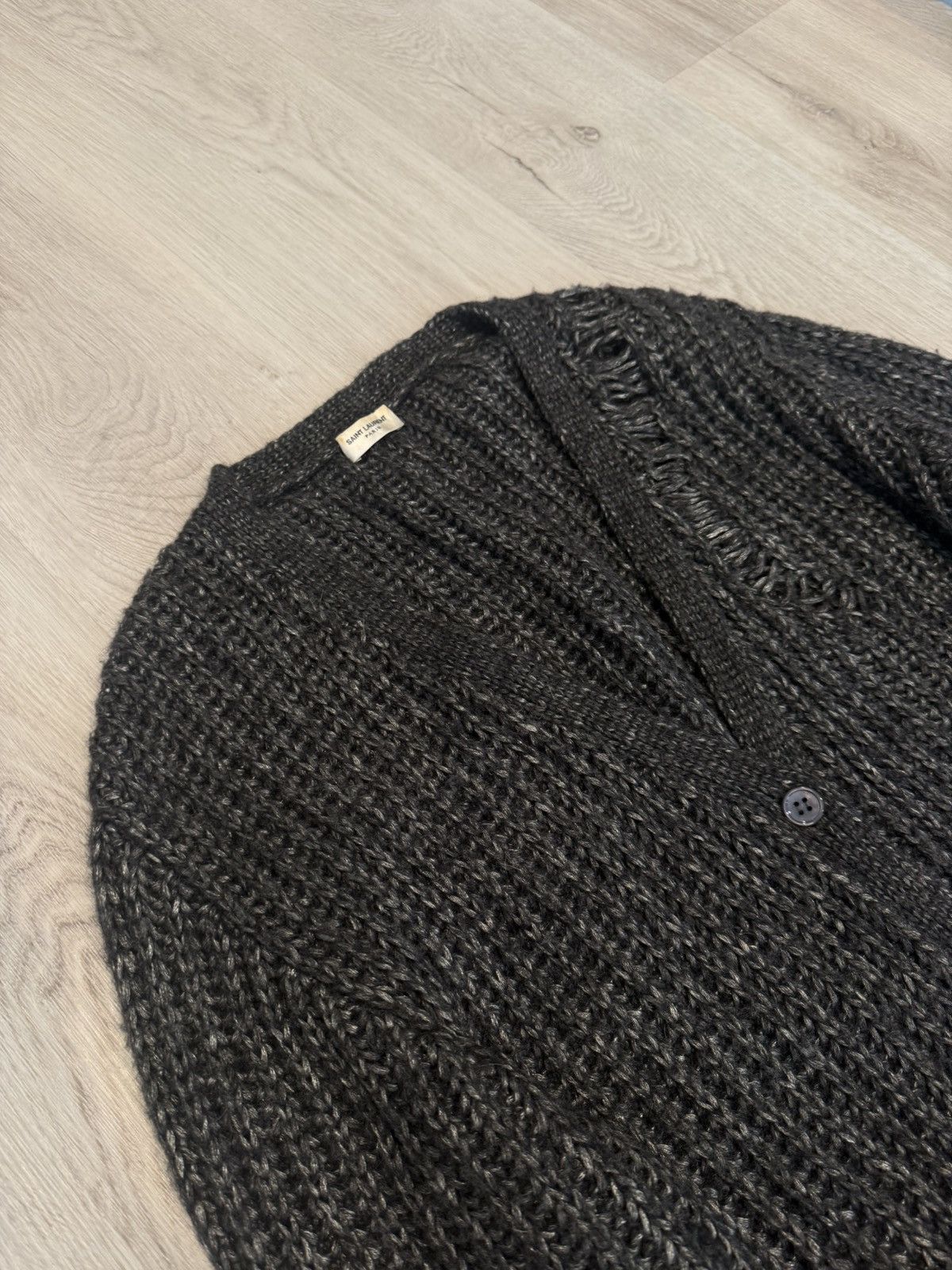 Saint Laurent Paris s/s 2015 distressed wool cardigan!! Size US L / EU 52-54 / 3 - 3 Thumbnail