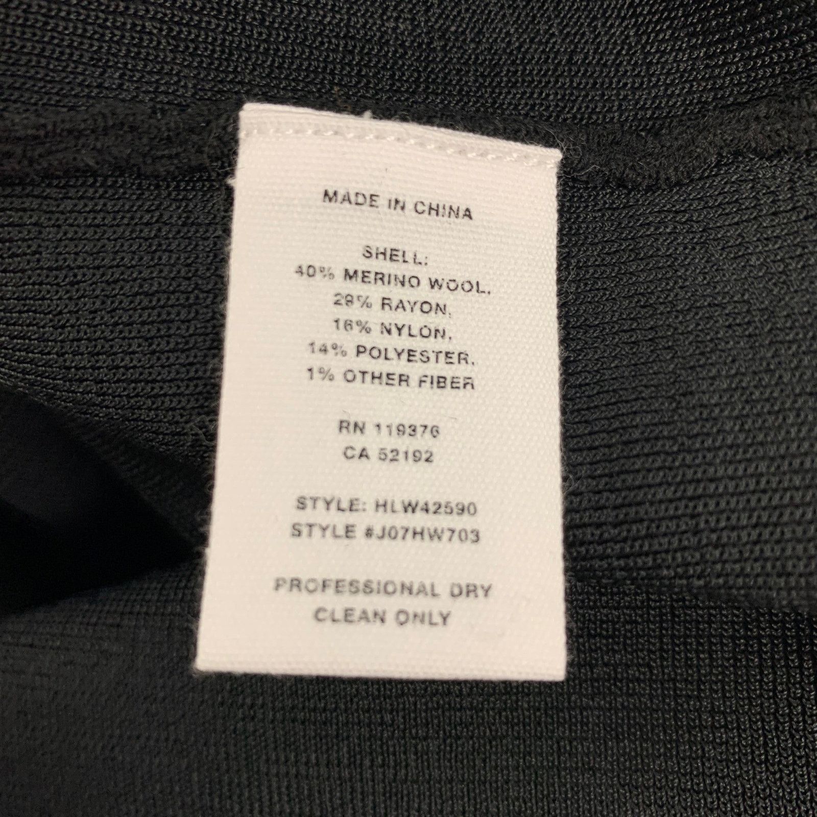 Helmut Lang HELMUT LANG Size L Black Wool Open Front Skirt Size 34" / US 12 / IT 48 - 4 Thumbnail