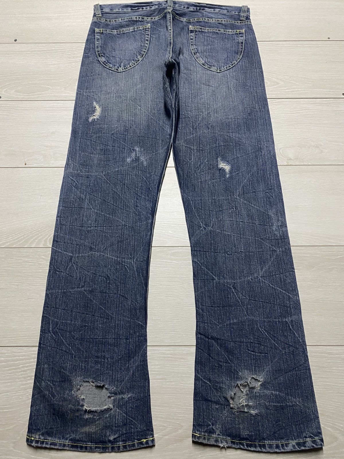Japanese Brand Japanese Brand Theoria Jeans Twist Leg Straight Jeans Size US 35 - 2 Thumbnail