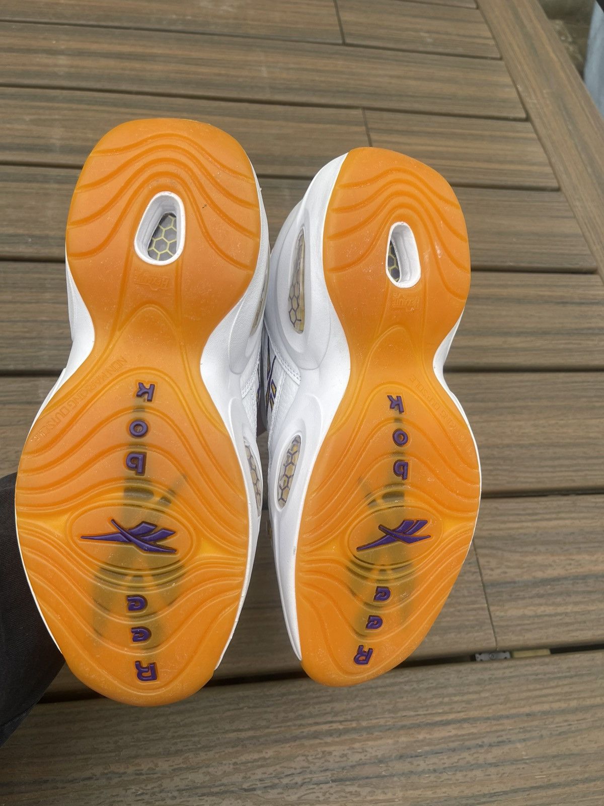 Reebok Reebok Question Yellow Toe Sz 9.5 Size US 9.5 / EU 42-43 - 5 Thumbnail