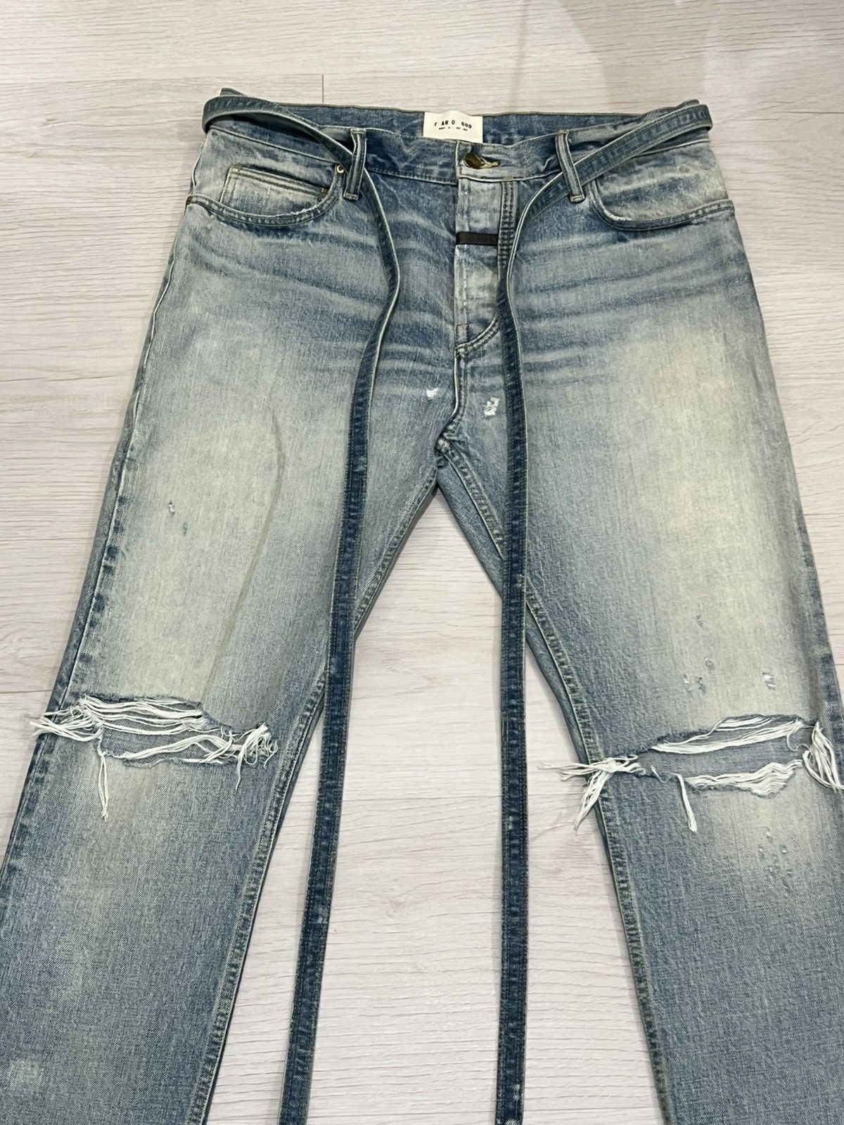 Fear of God Fear of God 6th Collection Distressed Denim Size US 34 / EU 50 - 2 Thumbnail