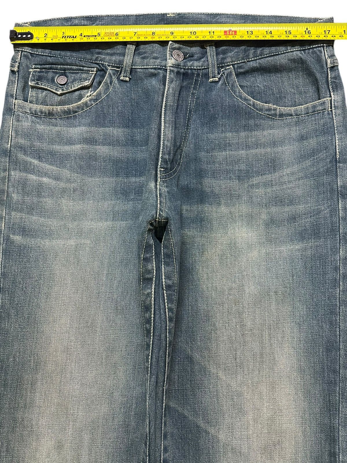 Japanese Brand Vintage Japanese Brand Mud Faded Stone Wash Distress Loose Size US 34 / EU 50 - 11 Thumbnail