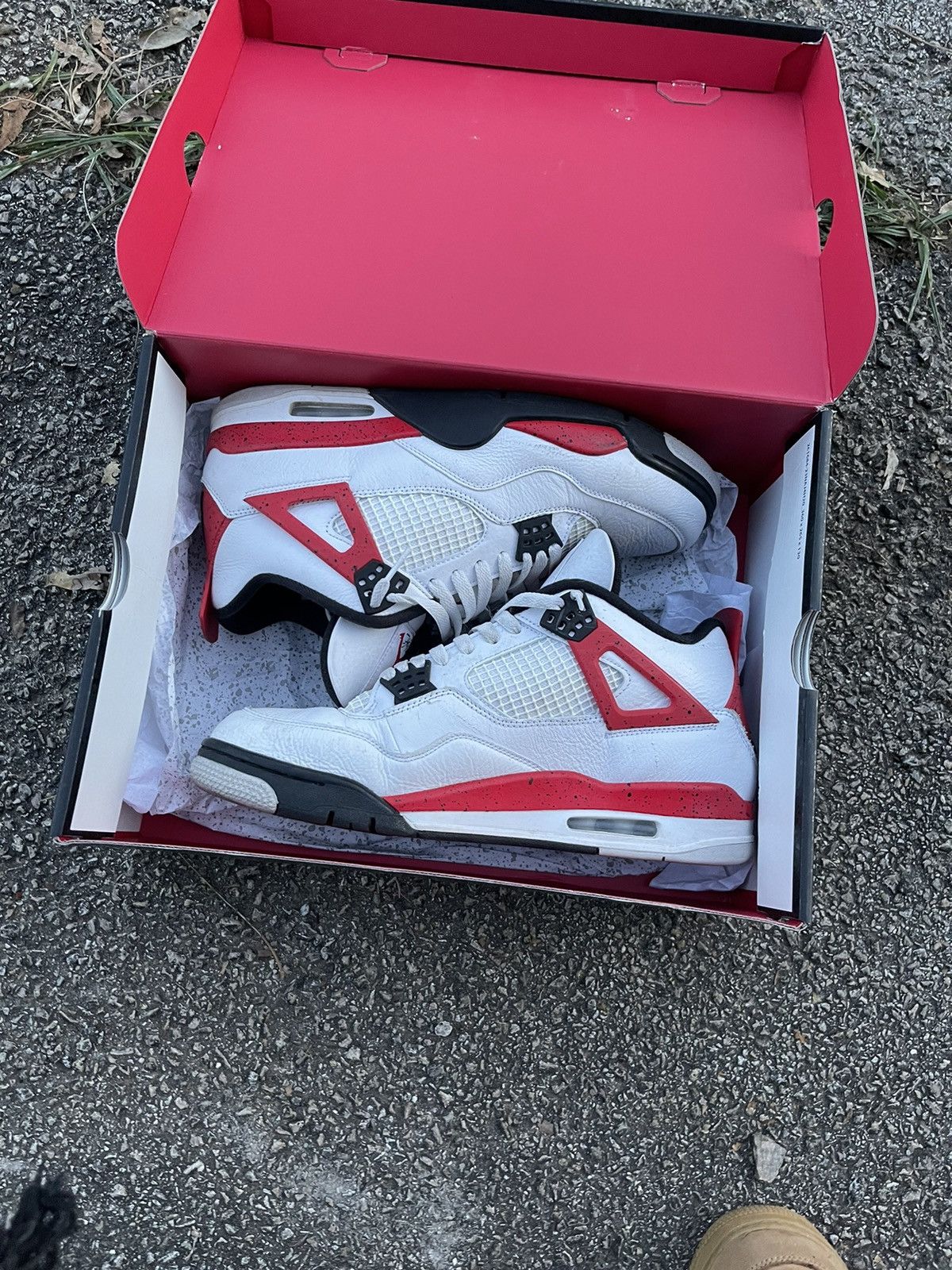 Jordan Brand Jordan Retro 4’s Red Cement Size US 11.5 / EU 44-45 - 6 Thumbnail