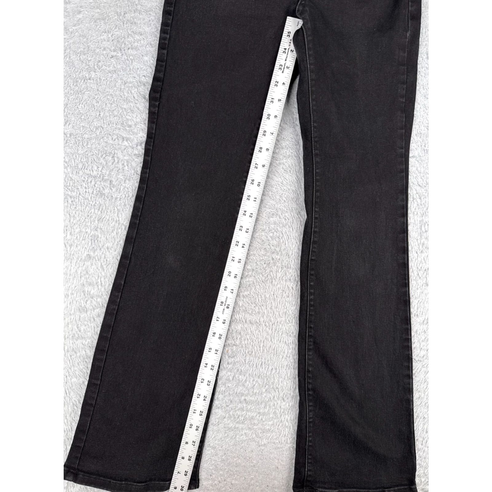 Vintage No Boundaries Jeans Black Denim Bootcut 26x30 Juniors Women Adult Regular Mid Rise 3 Distressed Stretch 5-Pocket Cotton Blend CN Vintage No Size 26" / US 2 / IT 38 - 7 Thumbnail