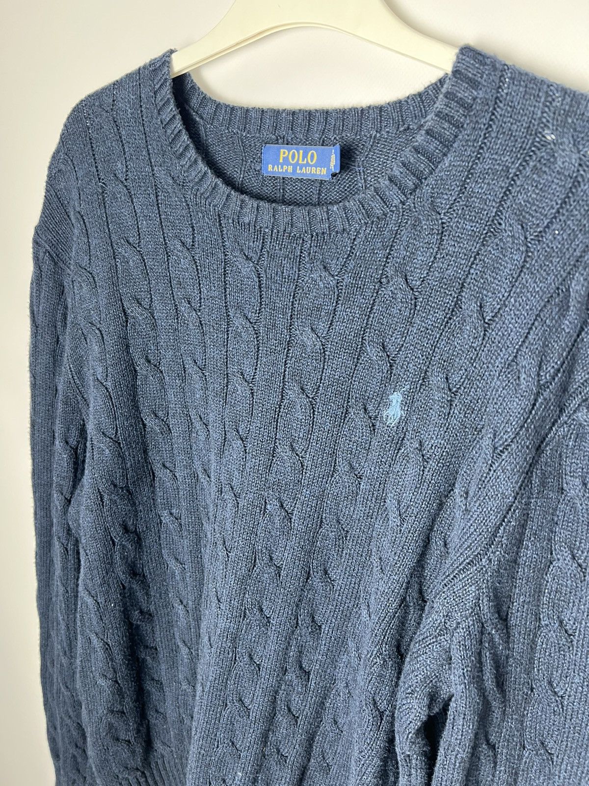 Polo Ralph Lauren Vintage streetwear Polo Ralph Lauren Cable Knit Sweater Size US L / EU 52-54 / 3 - 2 Thumbnail