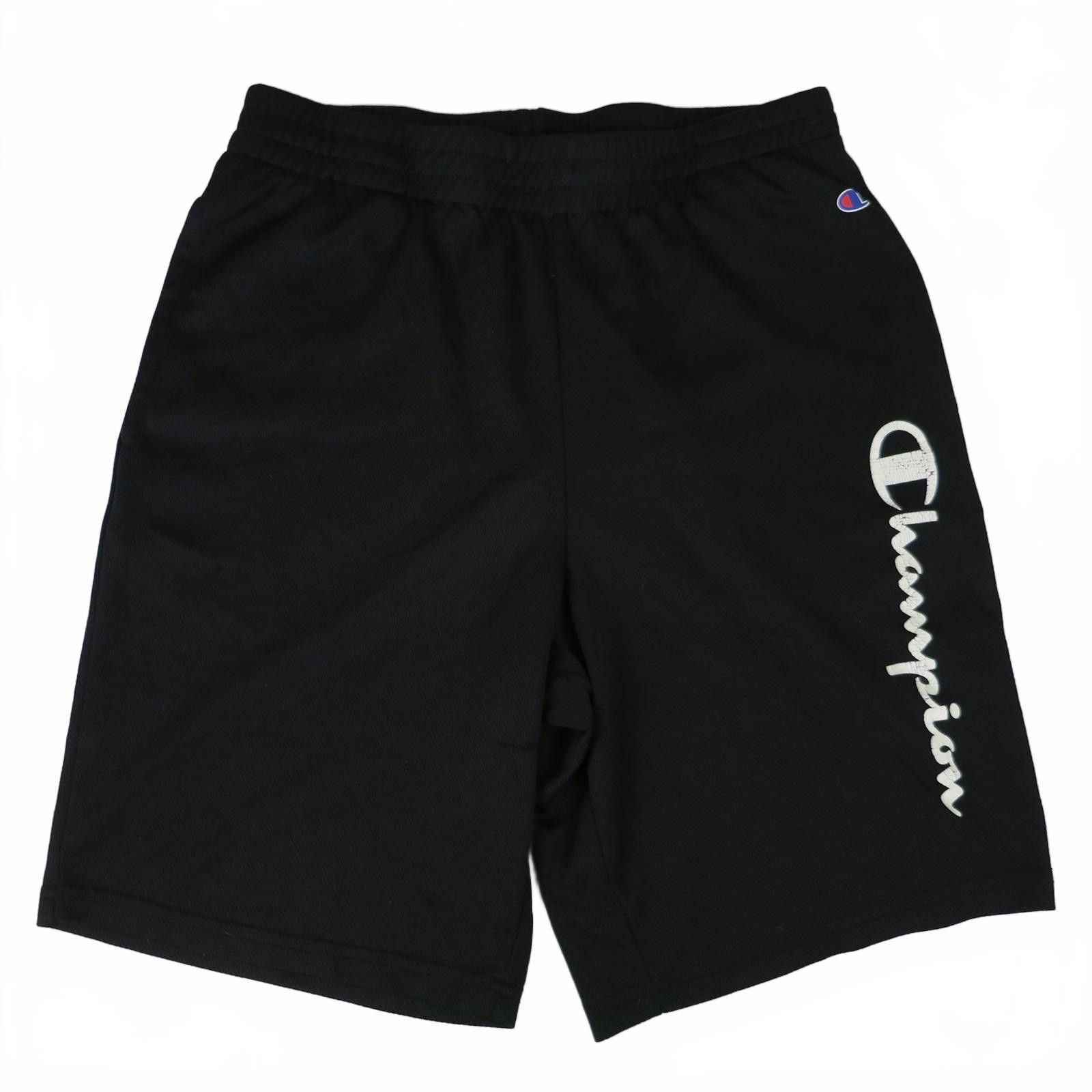 Champion Boys' 14/16 Champion Black Athletic Shorts with Logo Print Size US 26 / EU 42 - 1 Thumbnail