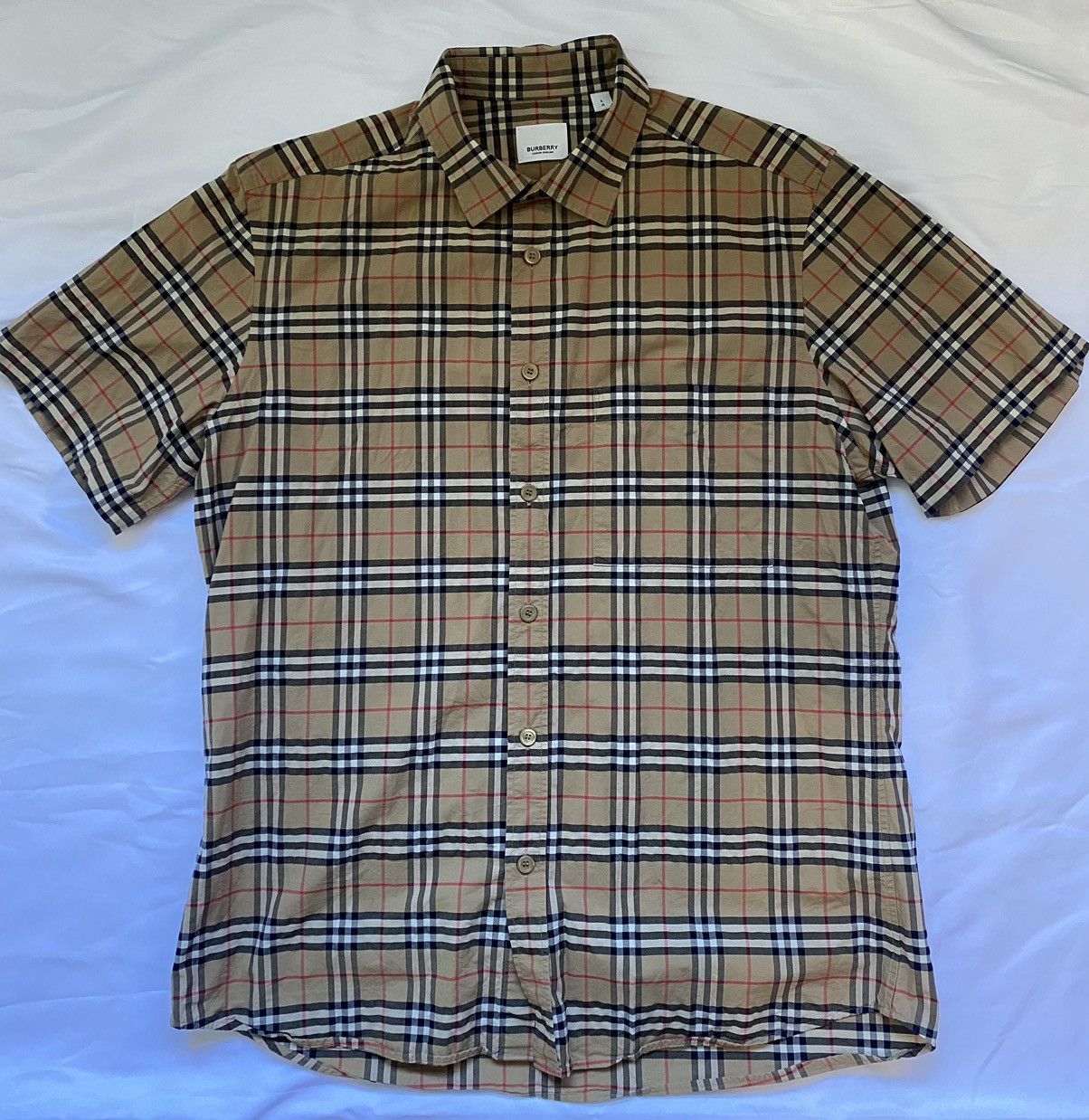 Burberry button-up short sleeve shirt