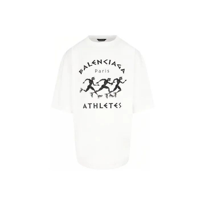 Balenciaga Balenciaga Marathon Logo Short Sleeve T-Shirt Size US S / EU 44-46 / 1 - 1 Thumbnail
