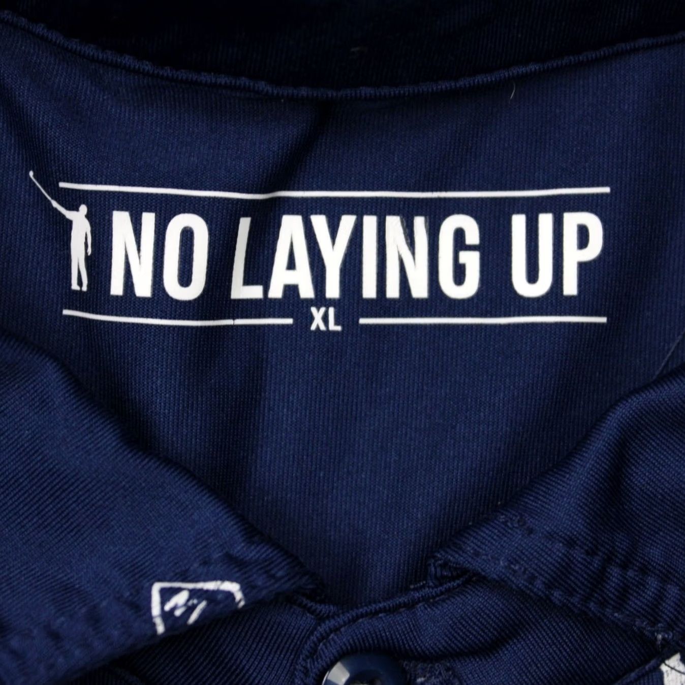 Vintage No Laying Up Polo Shirt Men XL Blue Golf All Over Print Stretch Short Sleeve Size US XL / EU 56 / 4 - 7 Thumbnail