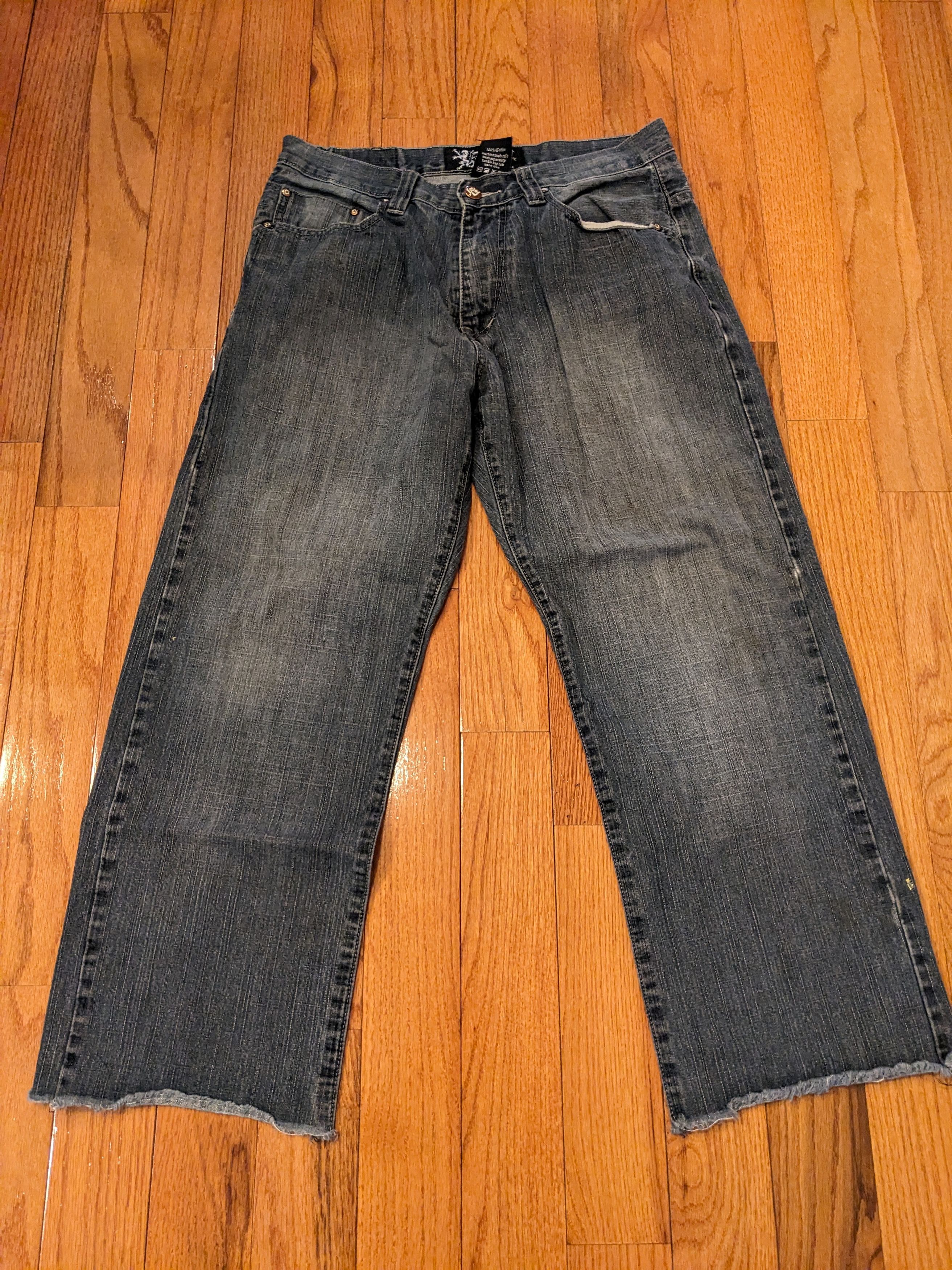 Gildan × Vintage Vintage Y2K D-First 34 x 34 Baggy Straight Blue Denim Jeans Size US 34 / EU 50 - 9 Thumbnail
