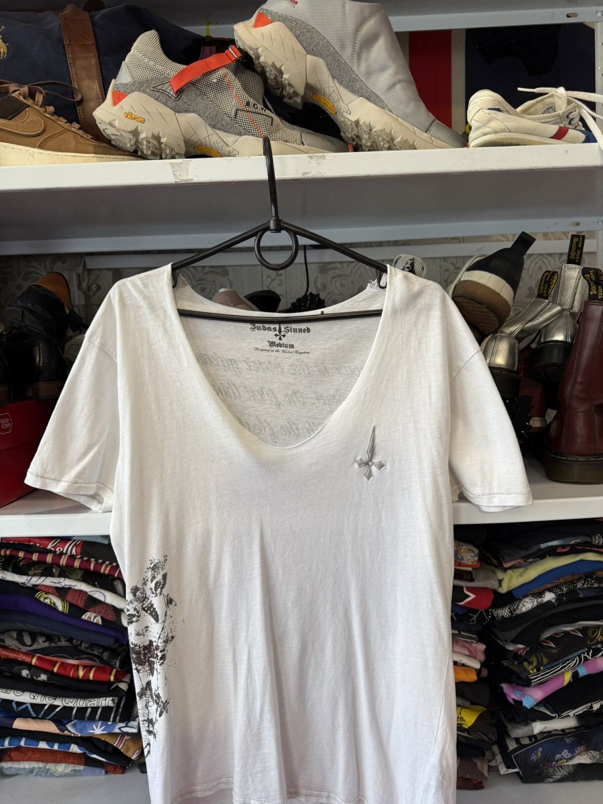 Vintage Vintage Judas Sinned Affliction Style Luxury Streetwear Tee Size US M / EU 48-50 / 2 - 2 Thumbnail