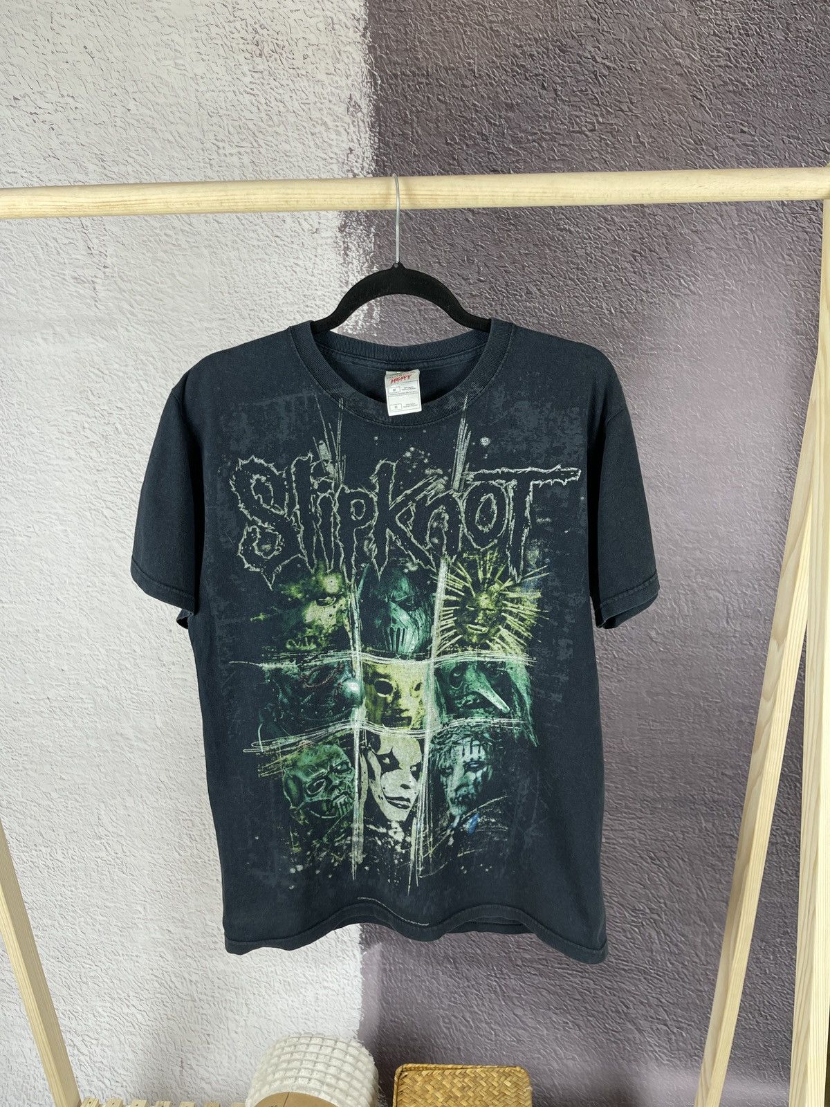 Band Tees Slipknot 2008 Vintage Fruit of The Loom Band Tee Merch Size US M / EU 48-50 / 2 - 1 Thumbnail