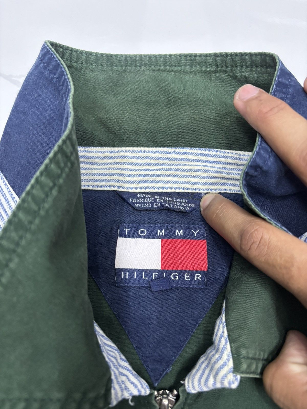 Tommy Hilfiger 🔥VINTAGE TOMMY HILFIGER ZIPPER JACKET Size US L / EU 52-54 / 3 - 14 Thumbnail