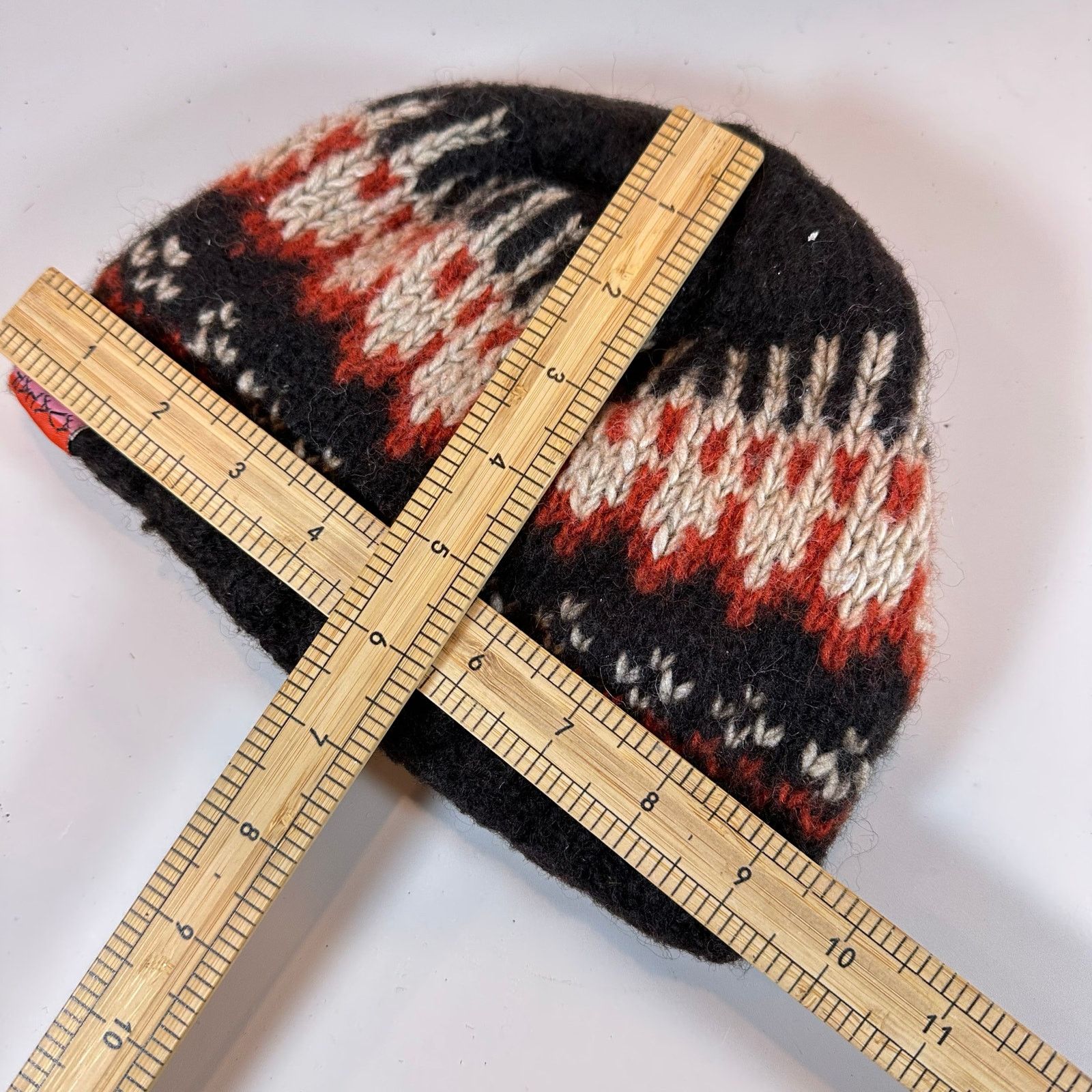 Other Avatar Beanie Wool Winter Hat Fair Isle Brown Orange Size ONE SIZE - 6 Thumbnail