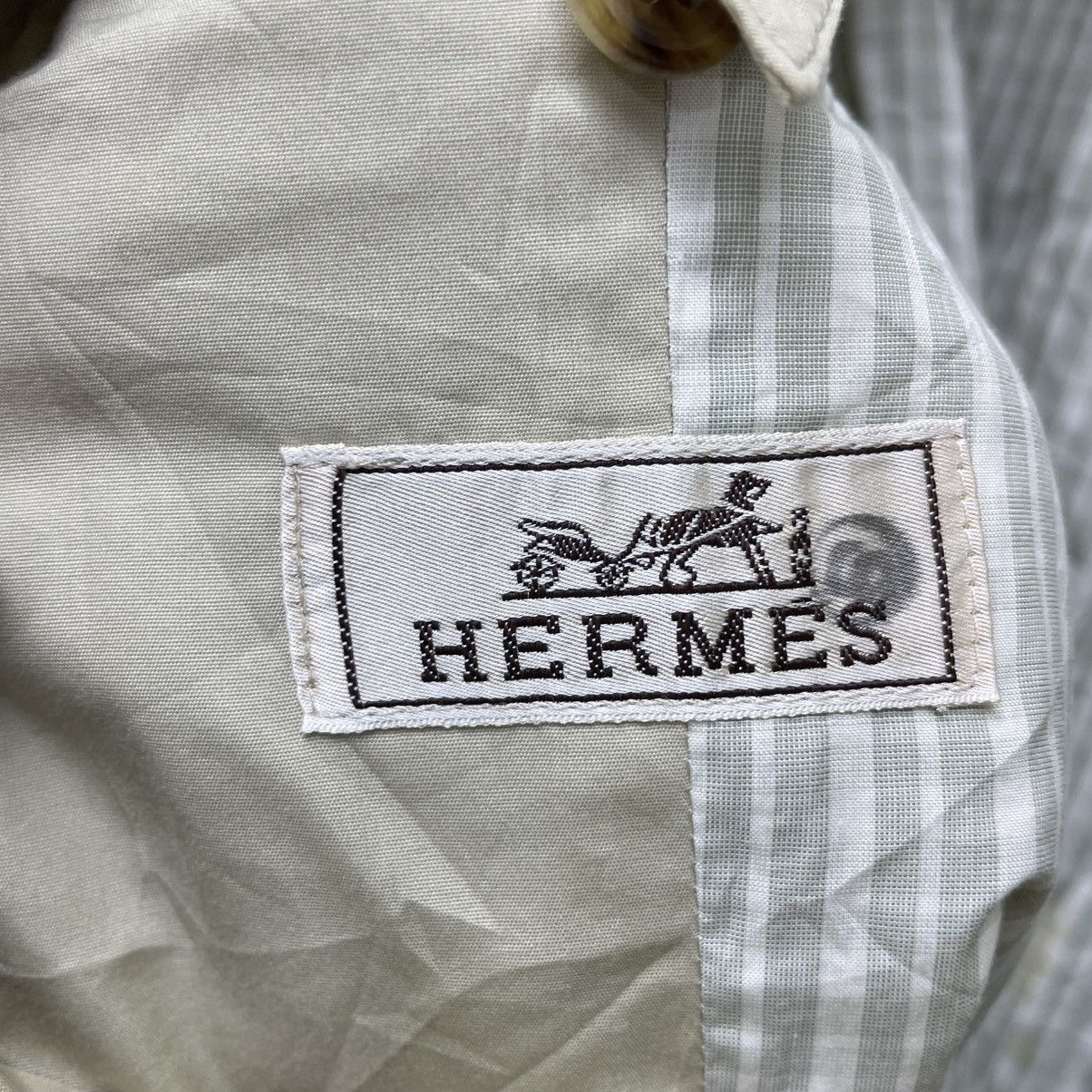 Hermes Trashed Vintage Hermes Made In France Size US M / EU 48-50 / 2 - 5 Thumbnail