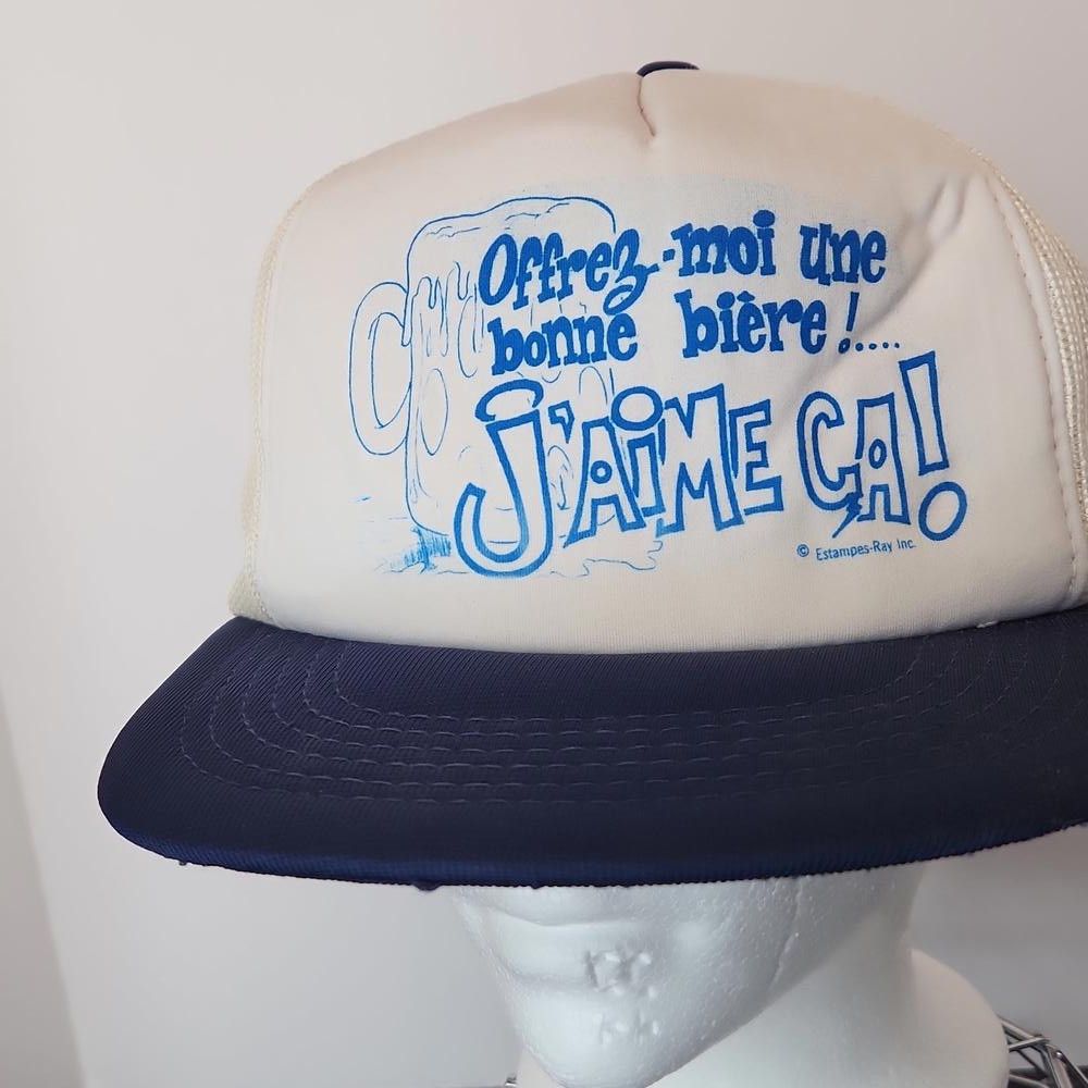 Other Vintage Blue White Trucker SnapBack Cap Size ONE SIZE - 1 Thumbnail
