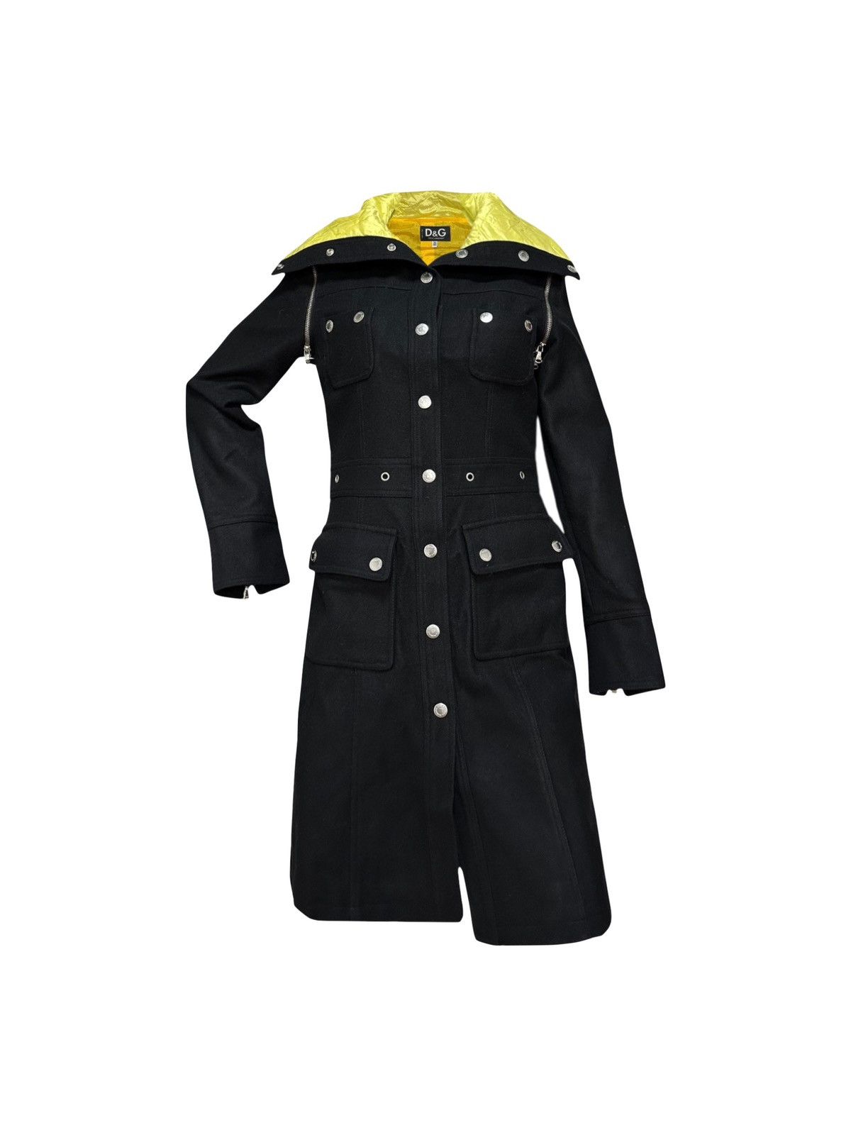 Dolce & Gabbana D&G Snap Button Detail Coat Size M / US 6-8 / IT 42-44 - 1 Thumbnail