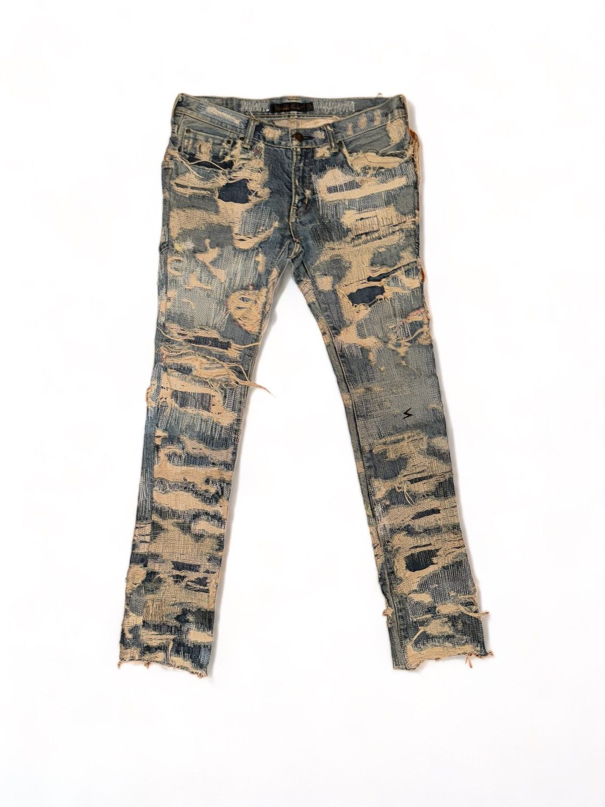 Undercover Undercover AW05 “Arts & Crafts” 85’s Blue Denim Size US 29 - 3 Thumbnail