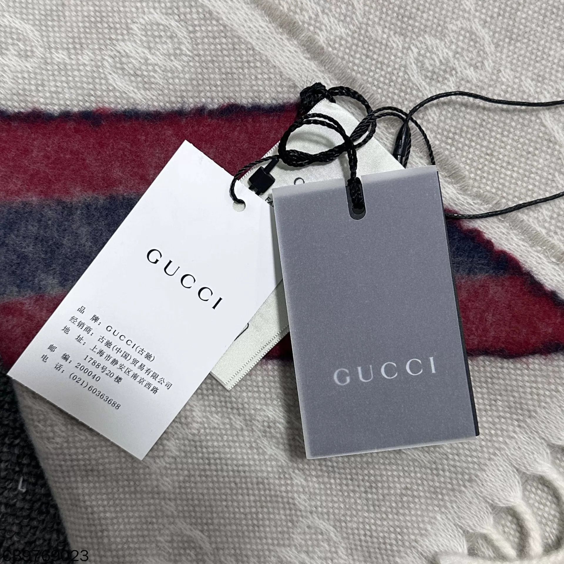 Gucci Gucci GG all over print beige wool scarf Size ONE SIZE - 2 Thumbnail