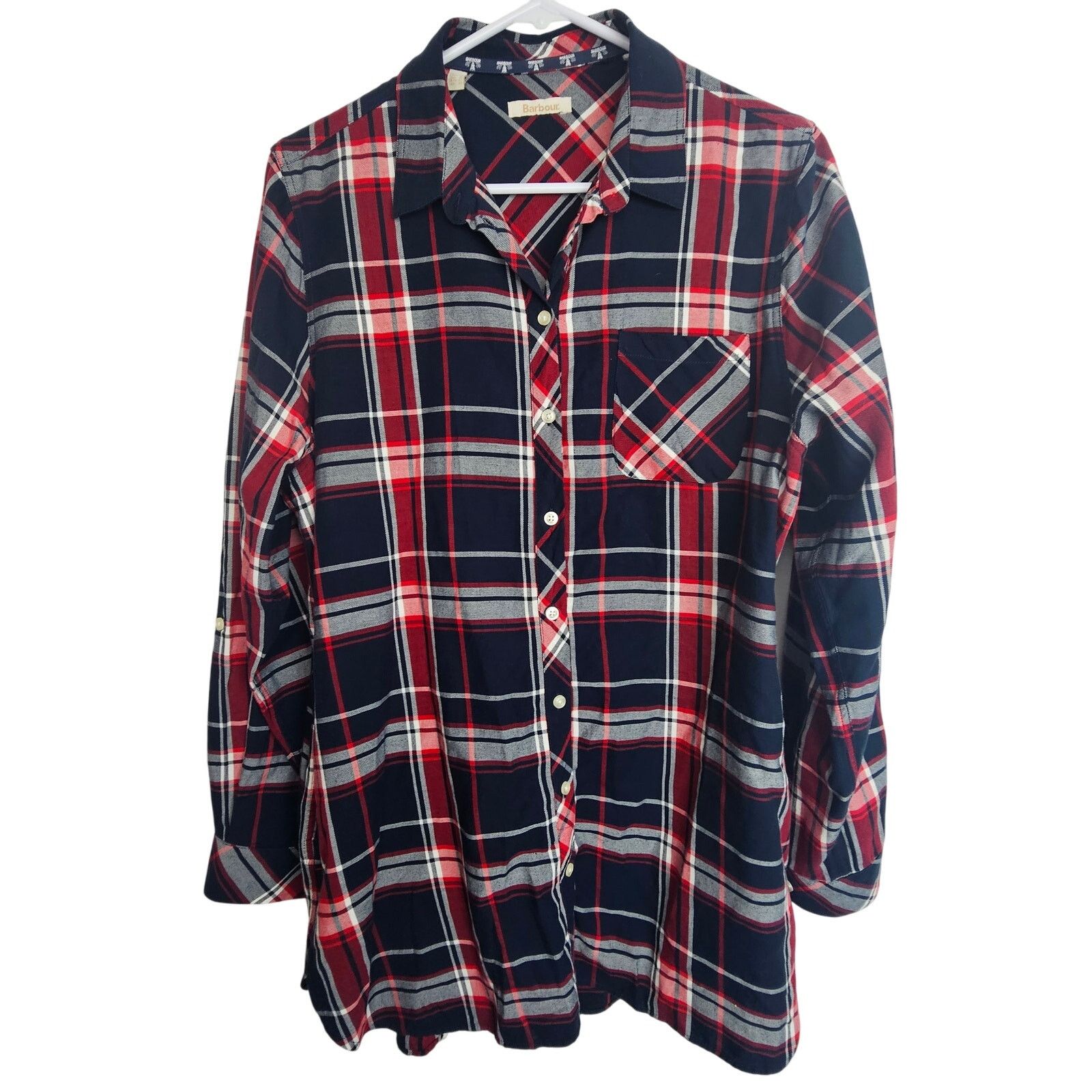 Barbour Barbour Blouse Women 10 Checked Fairway LS Button Shirt Size L / US 10 / IT 46 - 1 Thumbnail