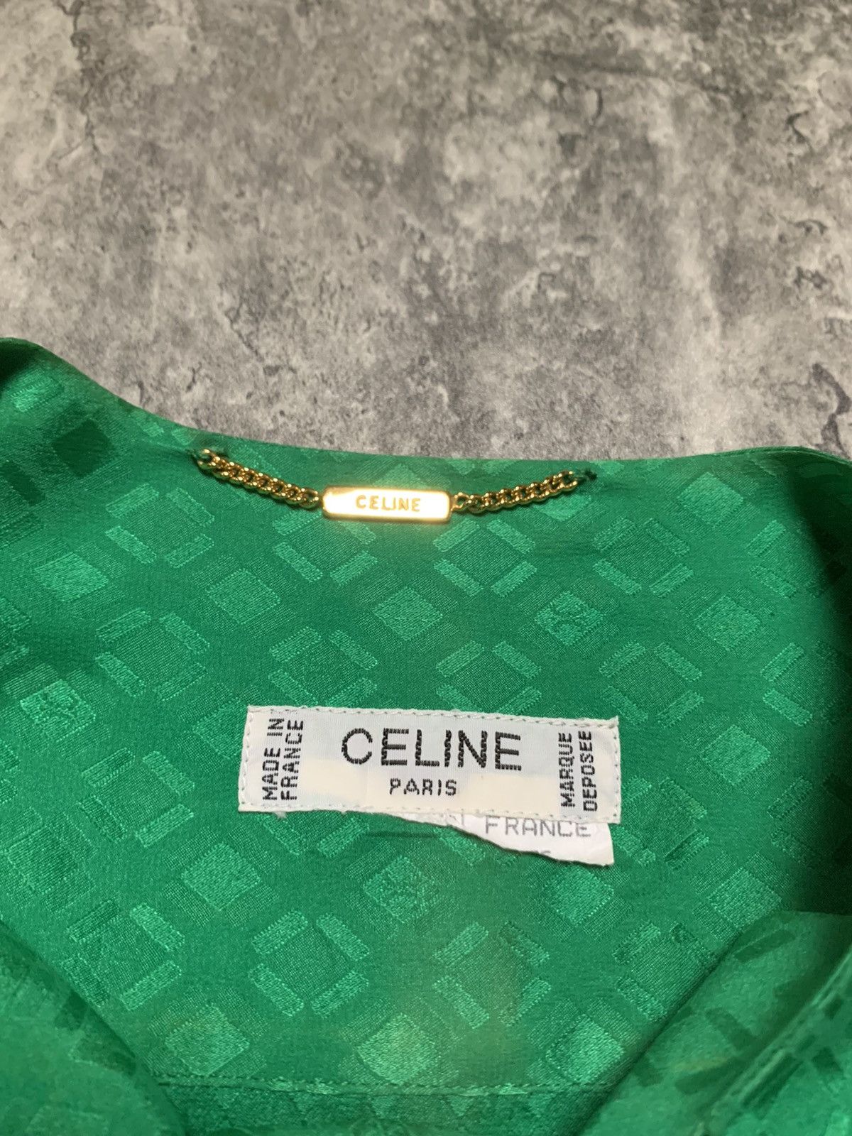 Celine Celine Double Pleated Green Monogram Patterned Size M / US 6-8 / IT 42-44 - 8 Thumbnail
