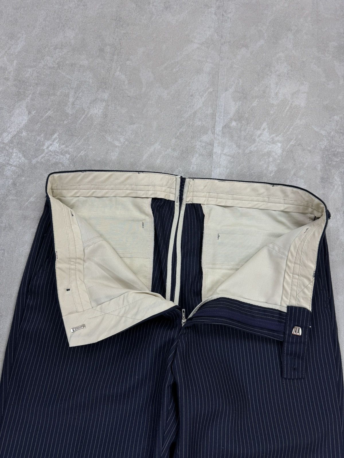 Other Vintage wool stripes trousers pants London Bespoke Mens 31 Size US 31 - 10 Thumbnail