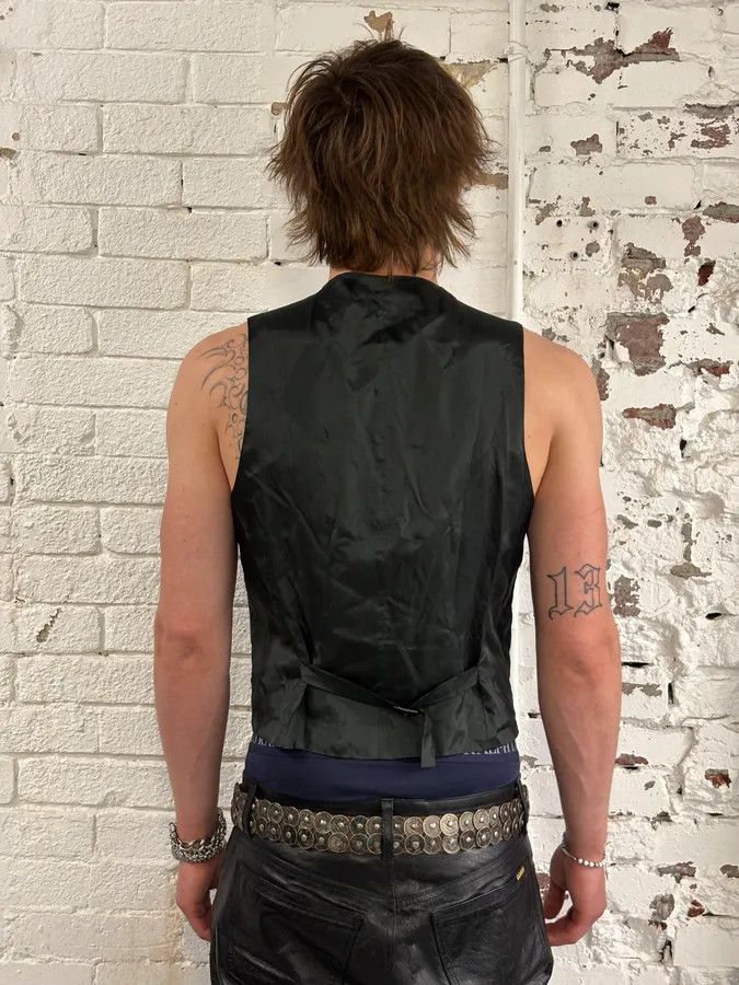 Yves Saint Laurent Yves Saint Laurent Velvet Erosion Black Vest Size US S / EU 44-46 / 1 - 3 Thumbnail
