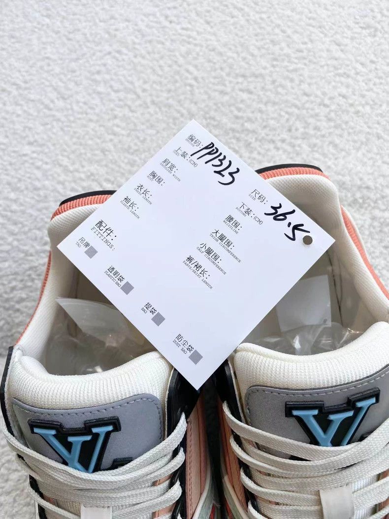 Louis Vuitton Louis Vuitton Trainer green and orange board shoes Size US 6 / IT 36 - 8 Thumbnail