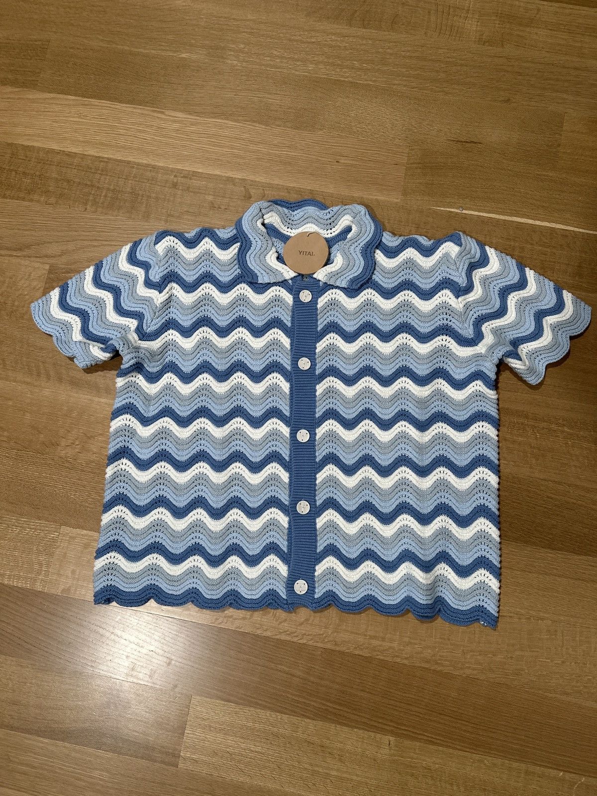 YITAI Yitai crochet knit button up Size US M / EU 48-50 / 2 - 1 Thumbnail