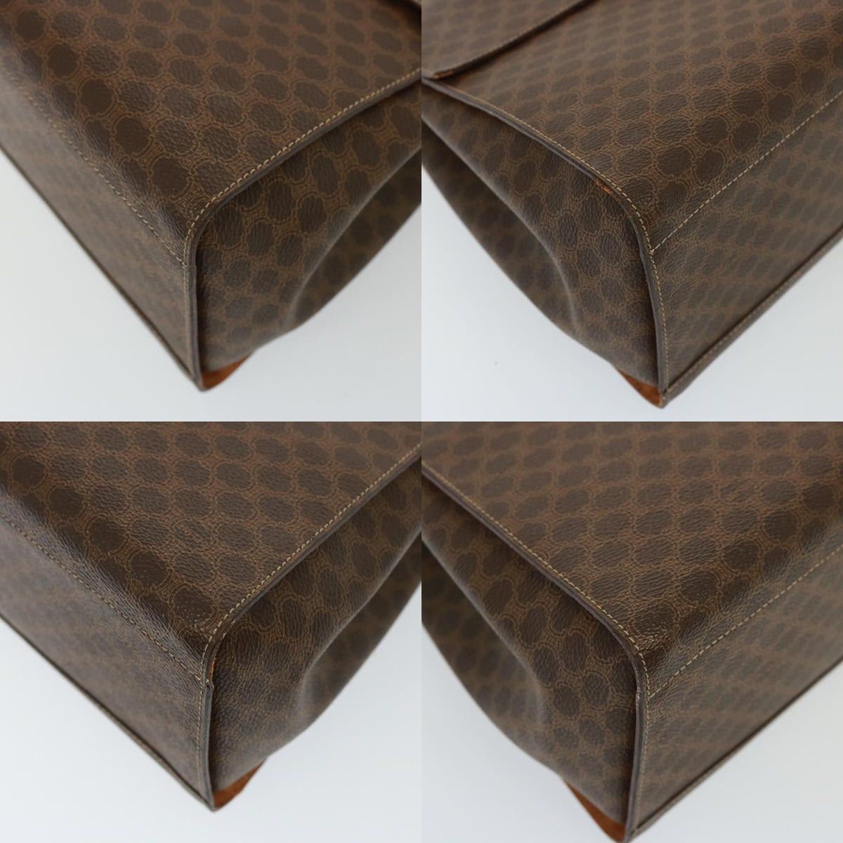 Celine CELINE Macadam Canvas Hand Bag Pvc Brown Size ONE SIZE - 10 Thumbnail