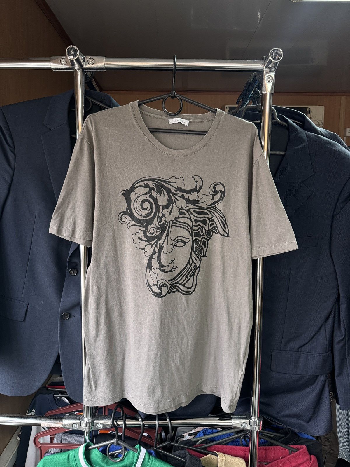 Versace Mens Versace collection Medusa luxury T-shirt tee Size US M / EU 48-50 / 2 - 1 Thumbnail