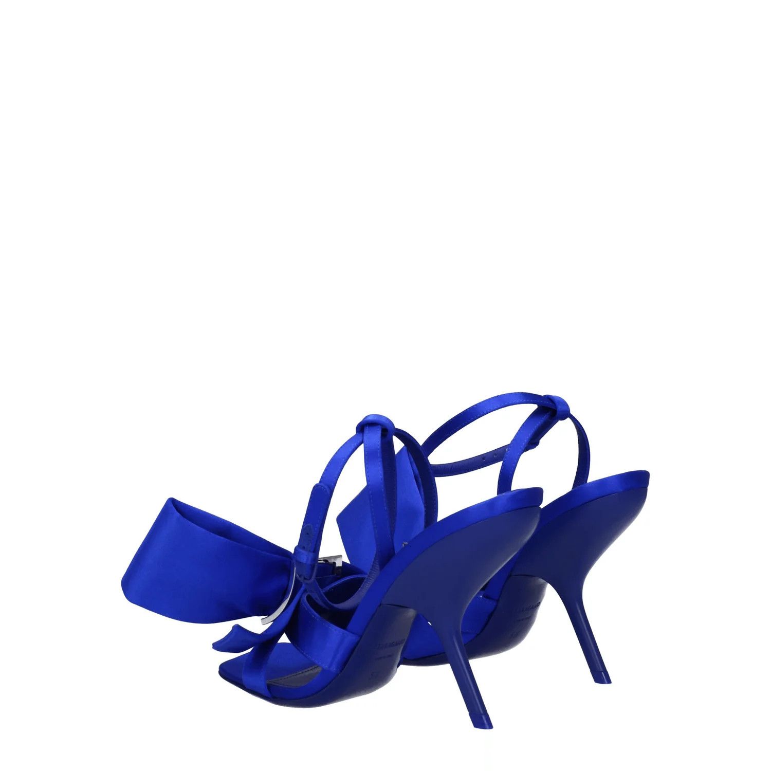Salvatore Ferragamo ob1o1e1224 Satin Sandals in Blue Size US 8.5 / IT 38.5 - 4 Thumbnail